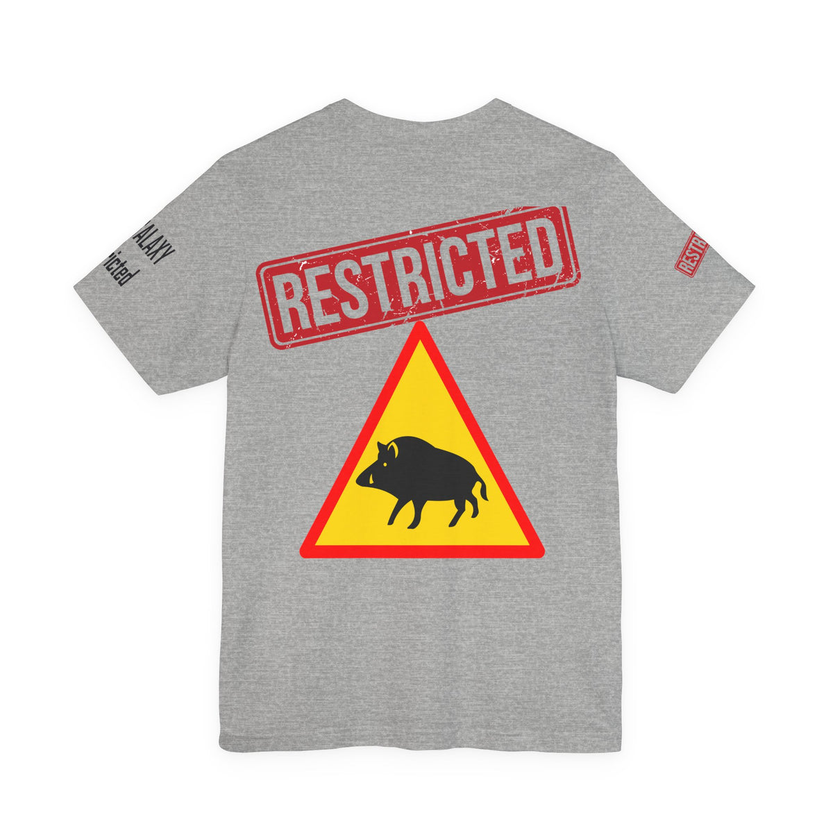 Art Red Stamp Graphic Unisex Cotton Bella+Canvas Tee with Art Design b95