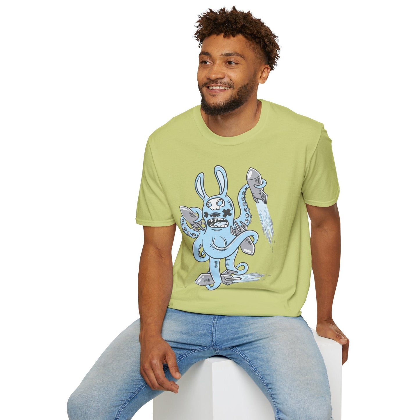 Cartoon T Shirt Unisex Animation Tee Funny Art Design Gildan Softstyle 64000 Premium Cotton