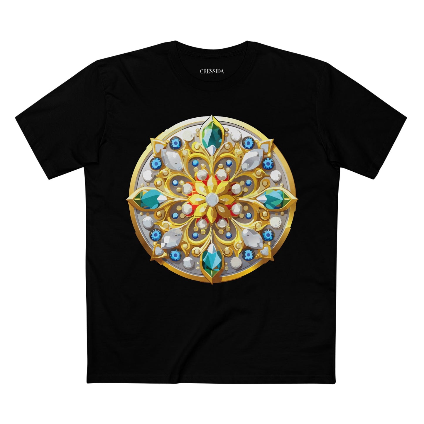 Medallion Graphic T-Shirt Unisex 100 Cotton With Gold Art Design Medal Tee 2