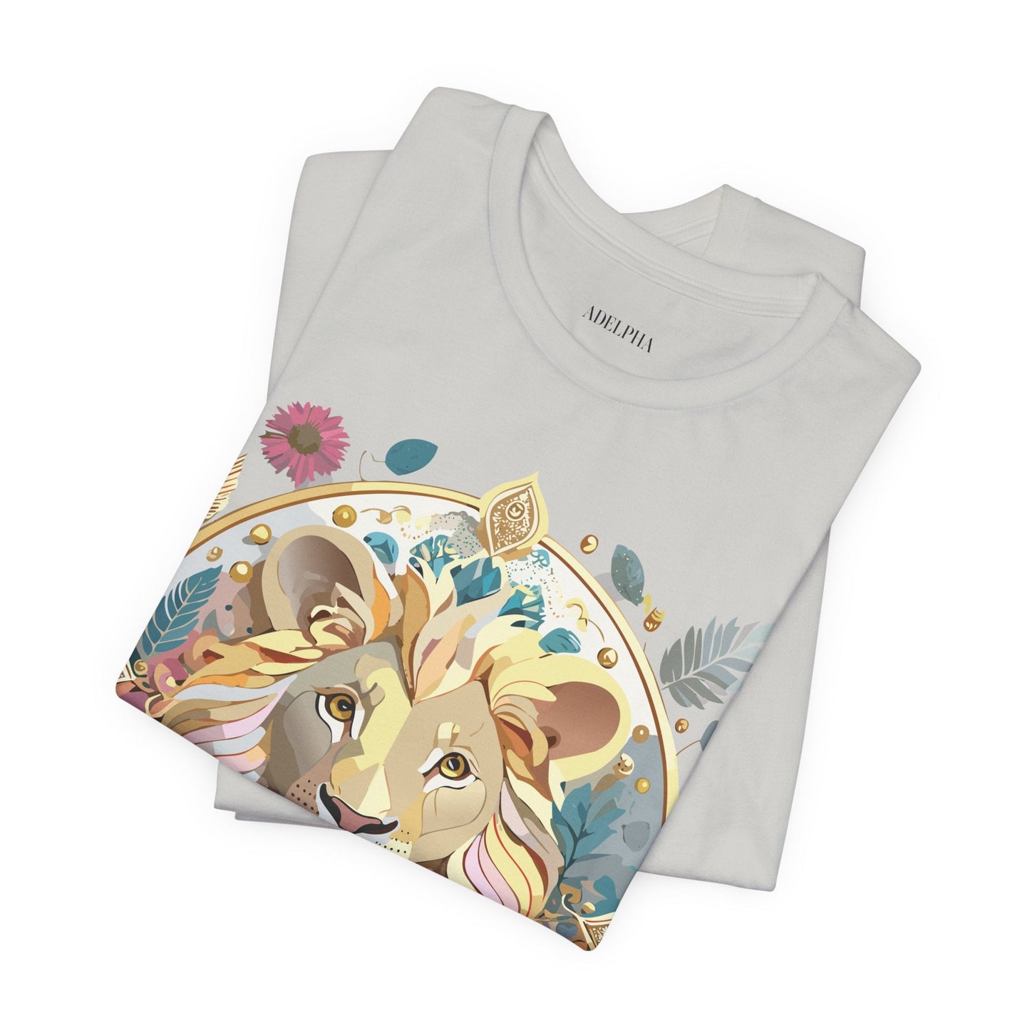 Medallion Graphic Unisex 100 Cotton Vintage Animal Medal Artwork Tee 64