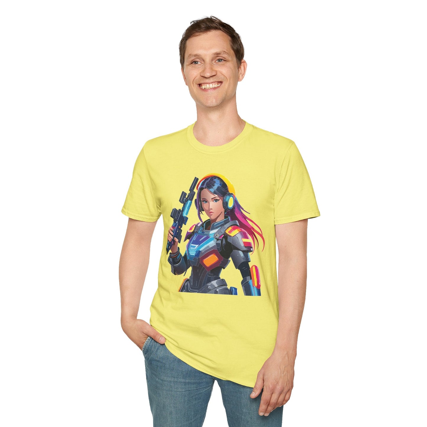 Robocop T Shirt Unisex Softstyle 64000 Graphic Tee With Robocop Art Design Premium