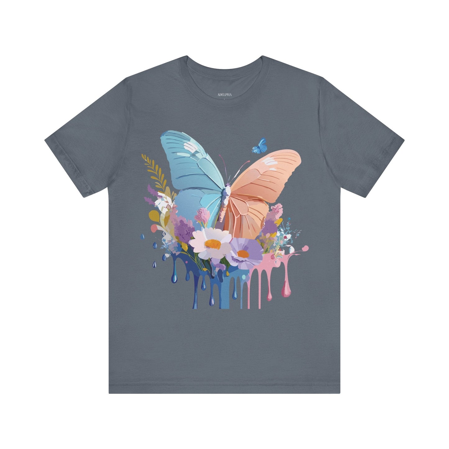 Butterfly Graphic Tee Adelpha Unisex Short Sleeve Art Design