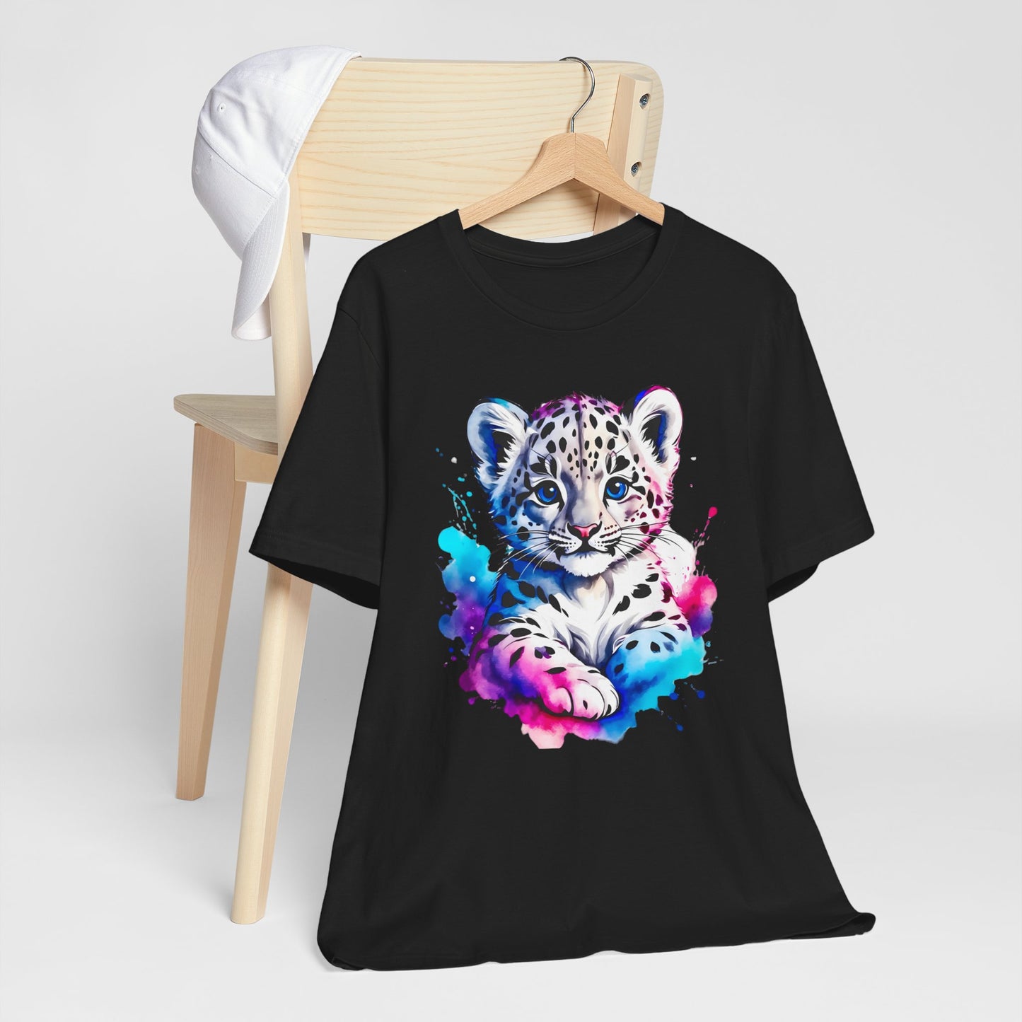 Baby Leopard Shirt, Cute Leopard Tee Shirt, Animal T-Shirt, Gepard Top, Animal Tees, Art Design T-Shirt, Graphic Tee