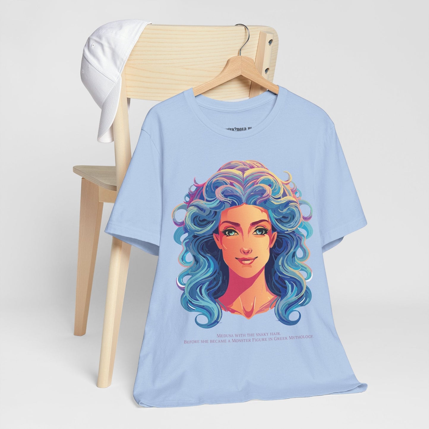 Goddess Medusa Graphic Cotton T Shirt Unisex Jersey Short Sleeve Original Artwork By Retro2Nova