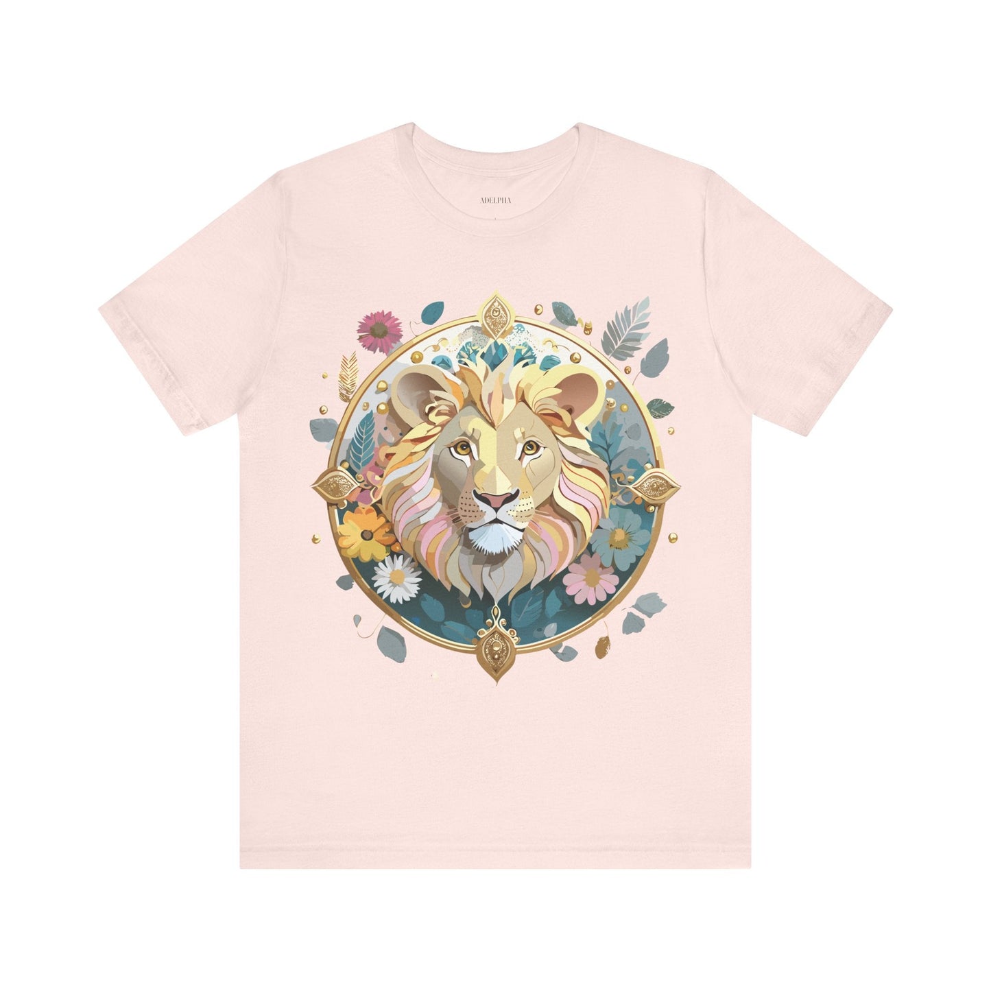 Medallion Graphic Unisex 100 Cotton Vintage Animal Medal Artwork Tee 64