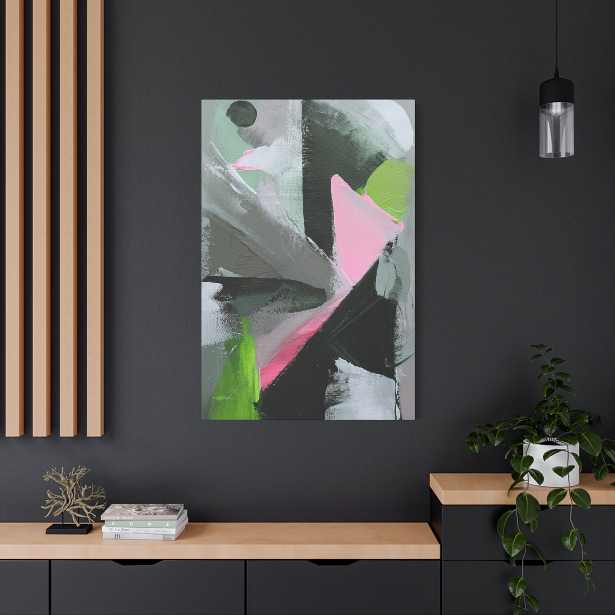 Abstract Geometric Painting Print Canvas 20x24,20x30,24x30 24x32,24x36,30x40 32x48,36x48,40x60 Pine-Wood Inner Frame ABS-41