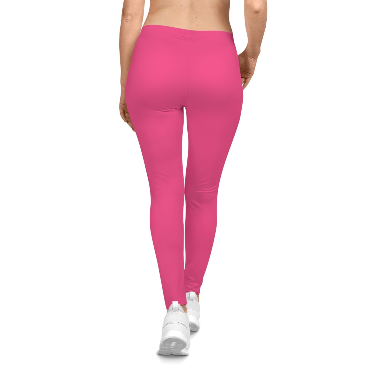 Wild Strawberry Color Women's Poly-Span Casual Leggings XS-2XL