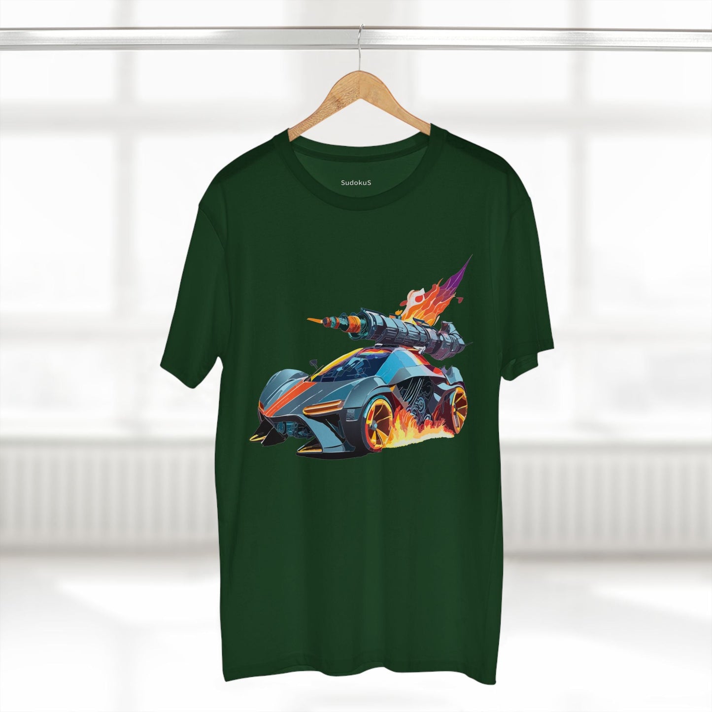 Car Graphic Unisex 100 Cotton Staple Tee 17