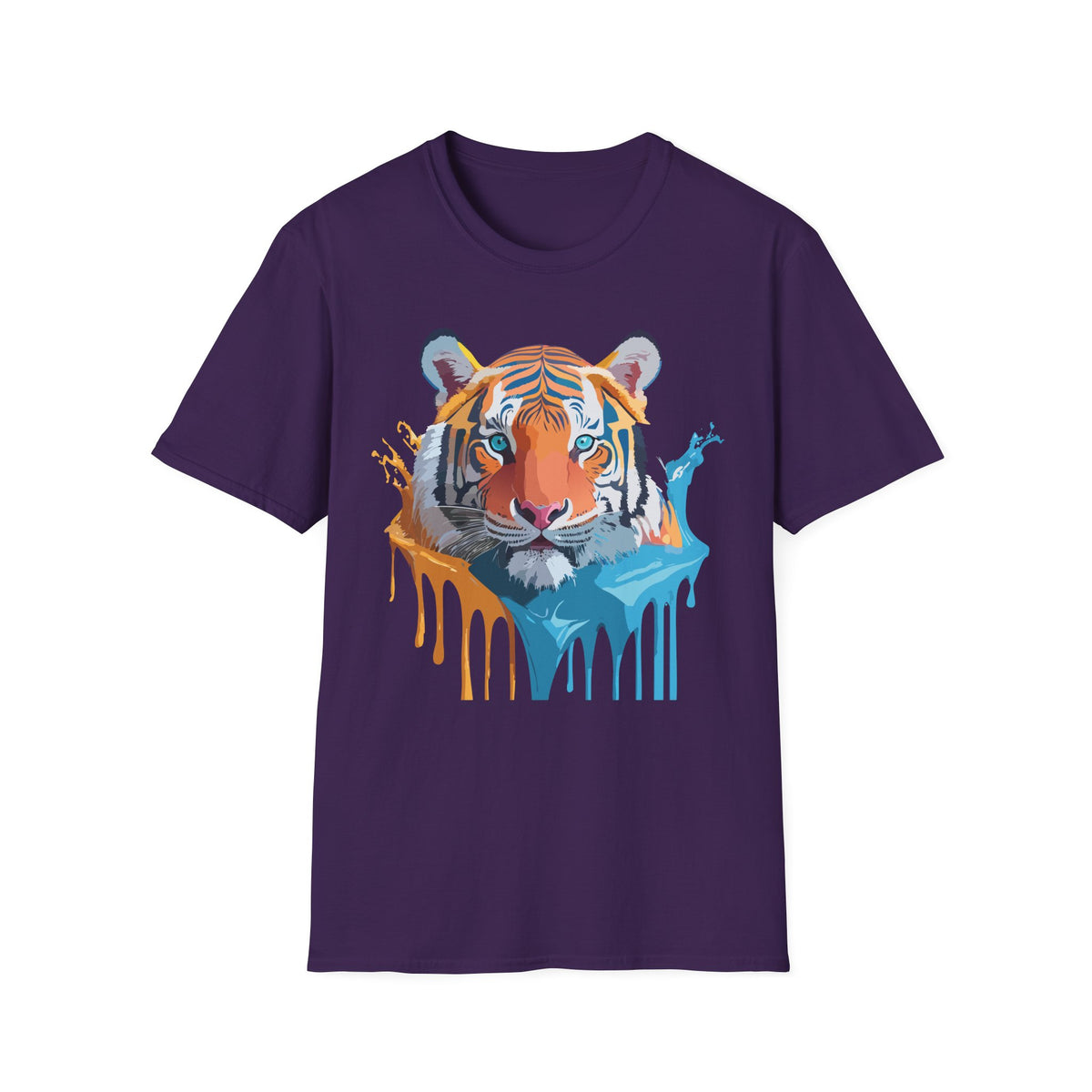 Colorful Drip Tiger Shirt | T-Shirt