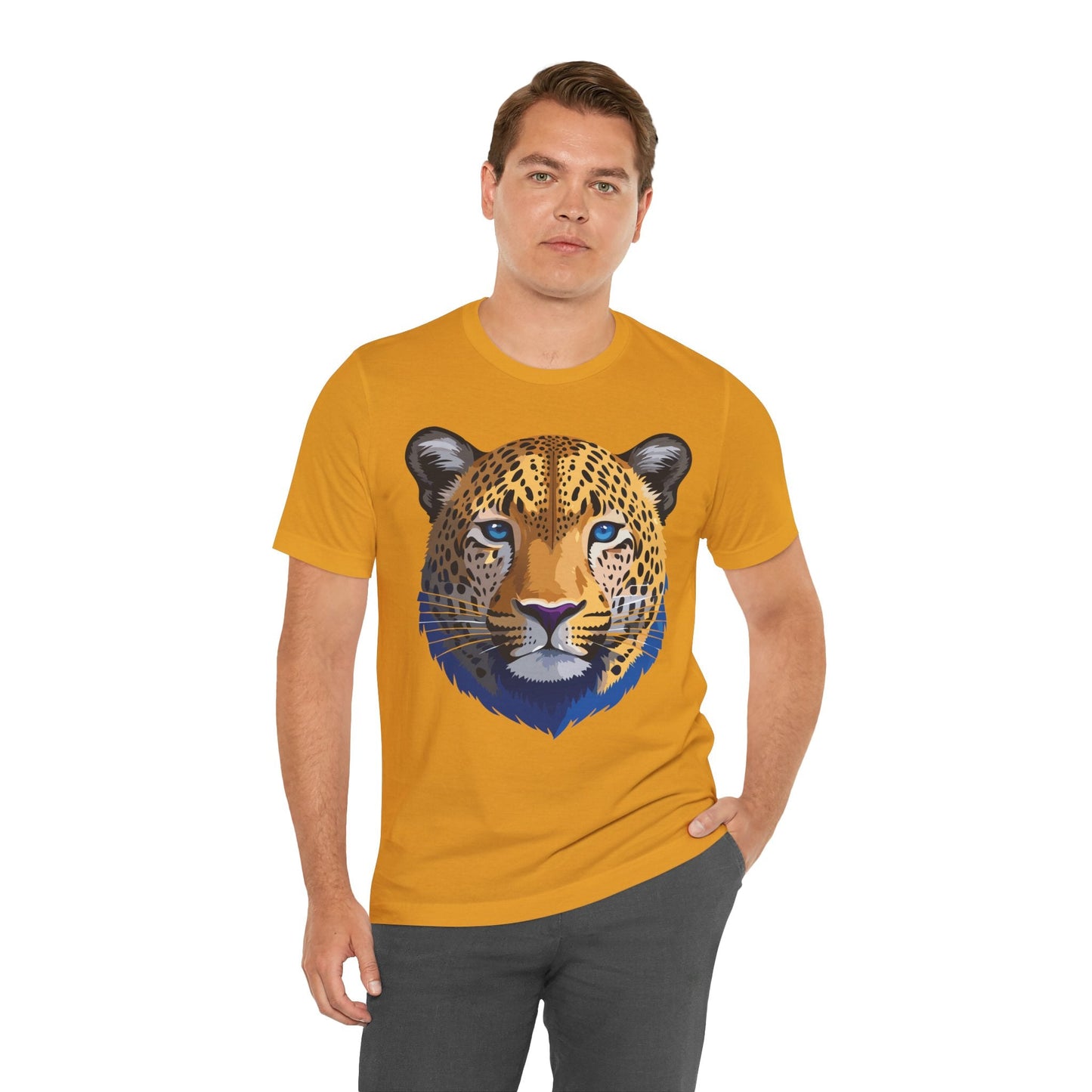 Unisex Animal Graphic Tee Shirt With Wildlife Art Design For Everyday Comfort Short Sleeve