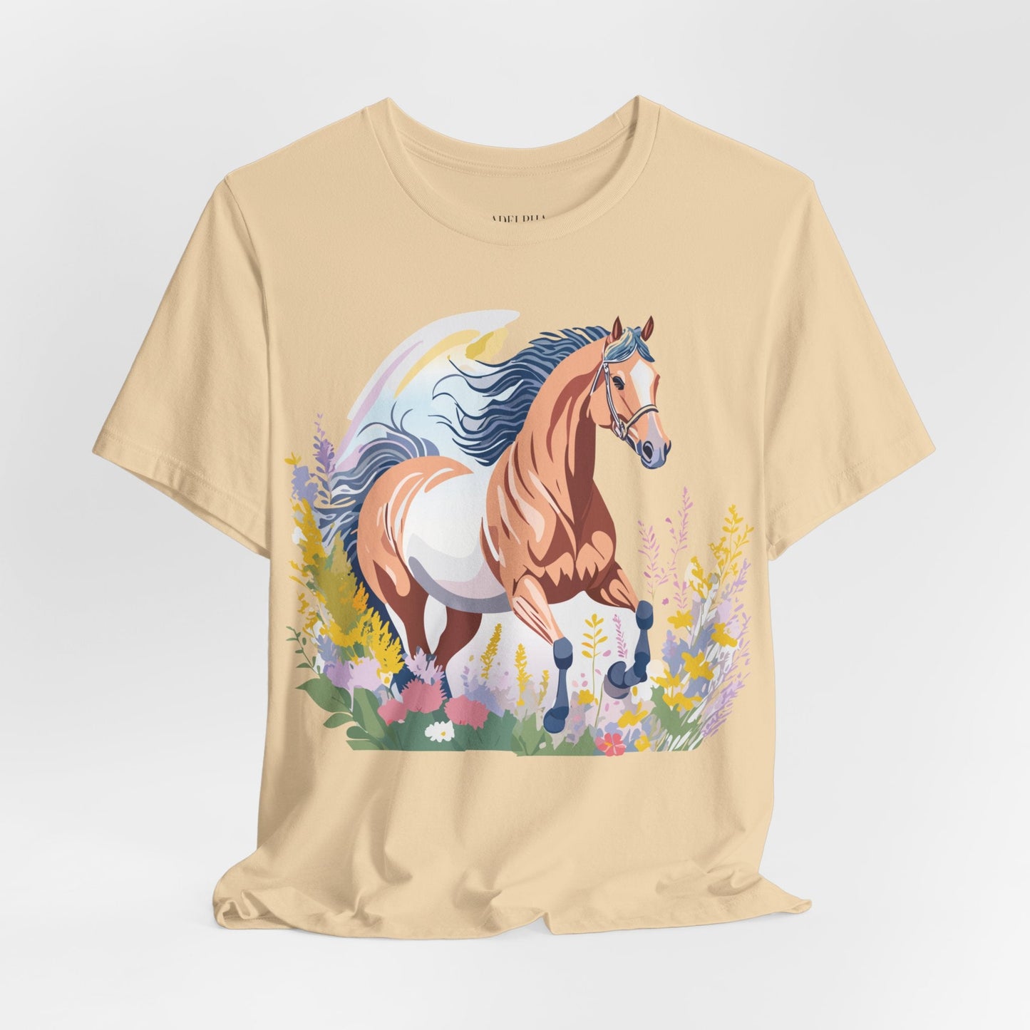Horse Graphic Unisex 100 Cotton Vintage Animal Art T-Shirt 5