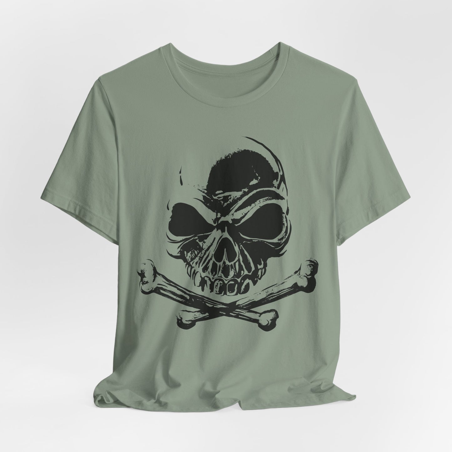 Black Skull Graphic Design Tee, Skull Shirt, Vintage Tees, Art Design T-Shirt, Vintage Graphic Tee, Art Shirts with Skulls