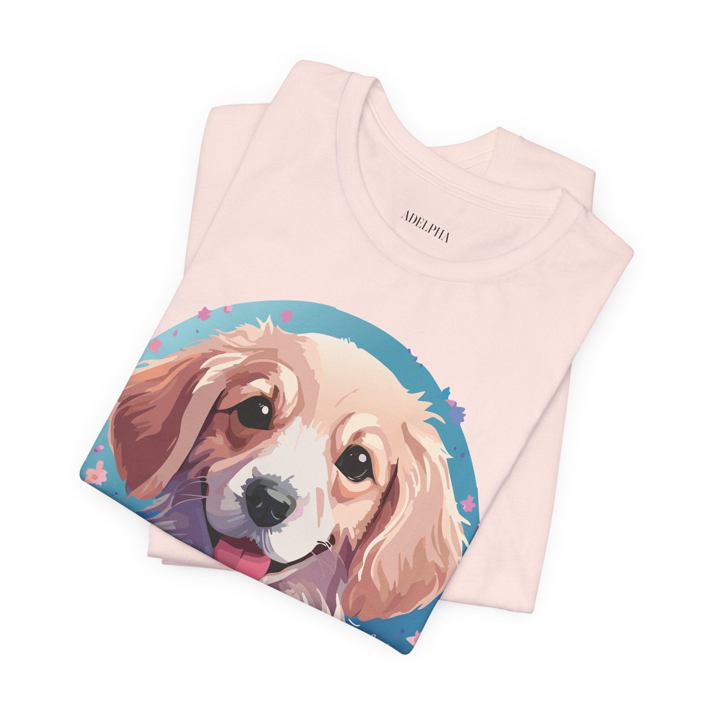 Dog Shirt Unisex Graphic Tee With Original Adelpha Artwork Jersey Short Sleeve Casual Look