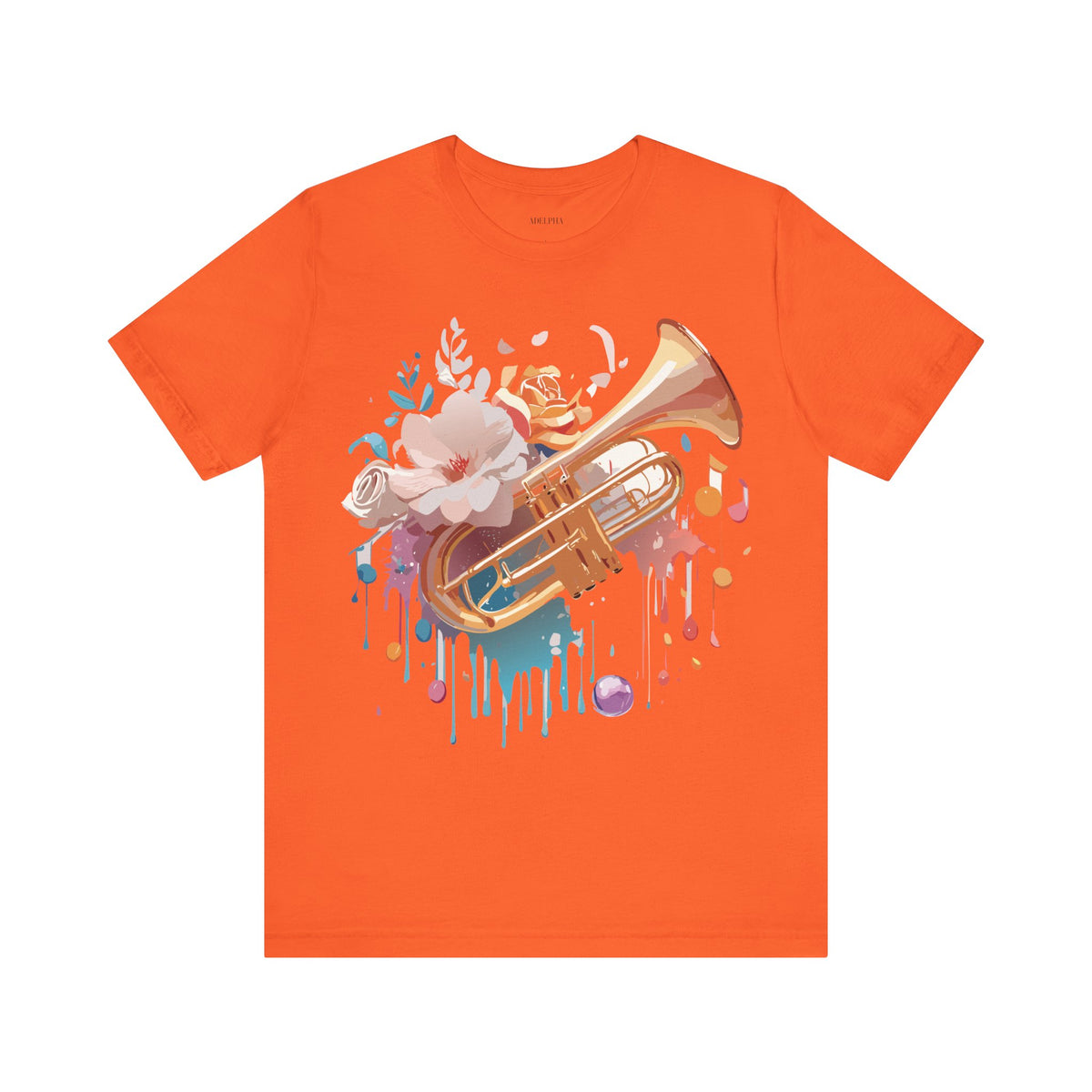 Music Graphic Unisex Cotton Bella+Canvas Tee with Art Design m147
