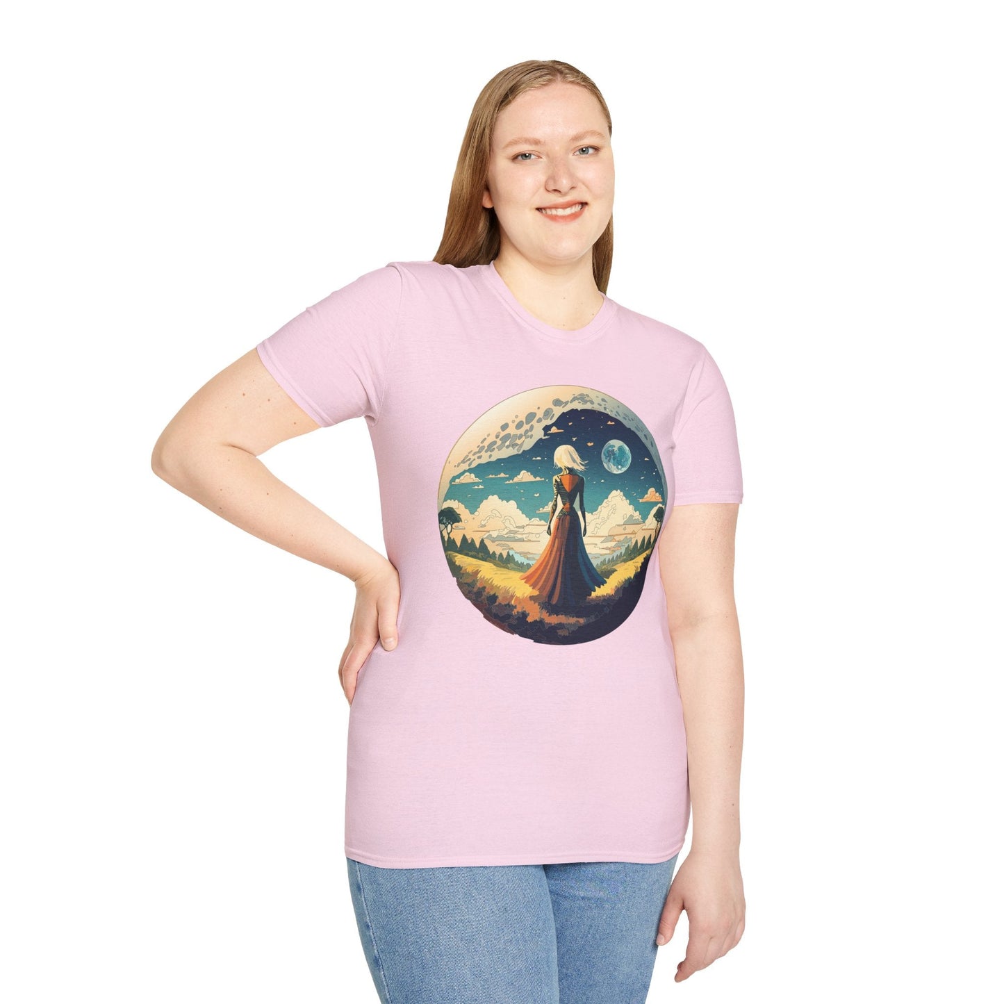 Womens Graphic T Shirts Art Design Tee Unisex Softstyle 64000 Cotton Tee Comfortable Everyday Wear