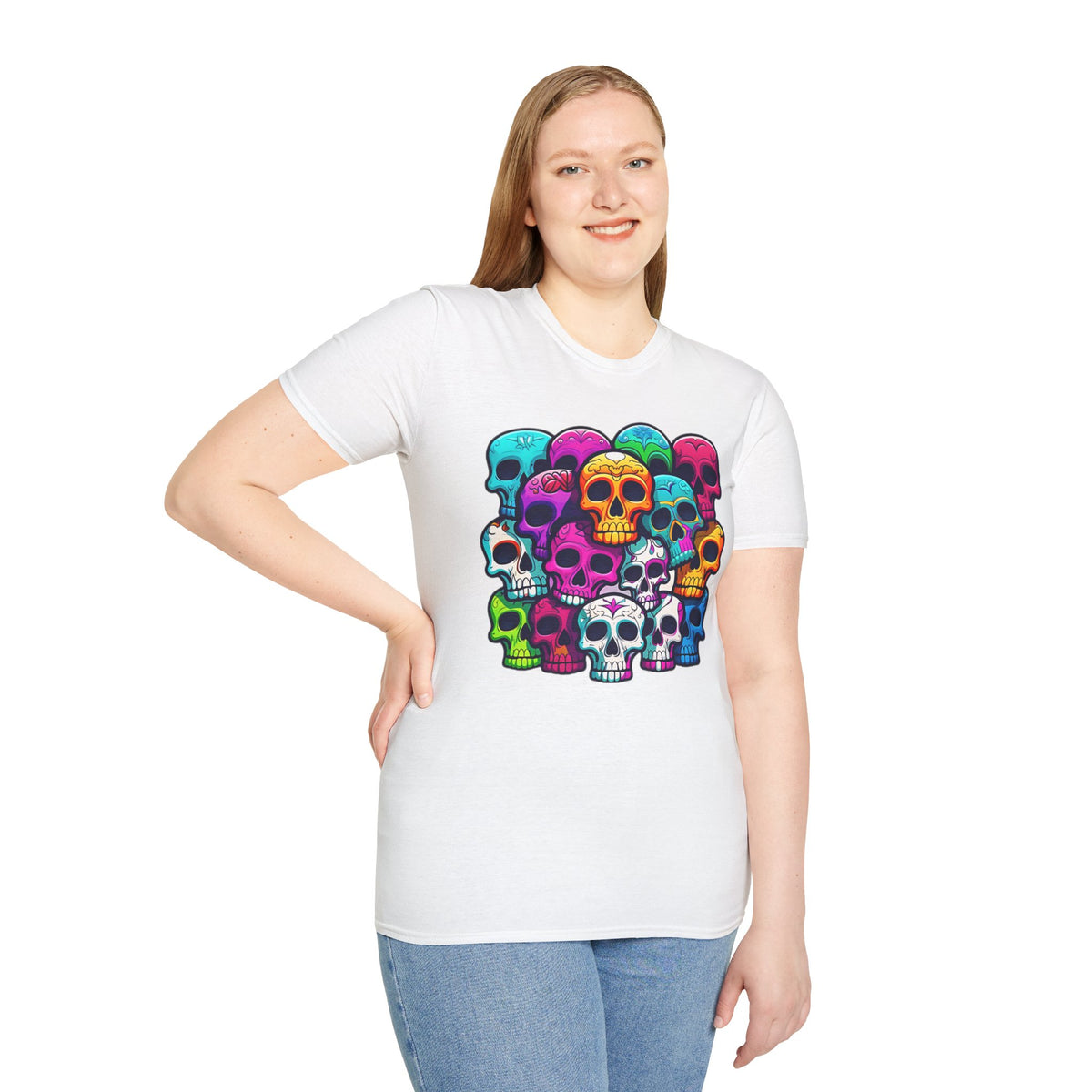 Skull Skeleton Graphic Tee Gildan Unisex 100 Cotton Tee Shirt c40