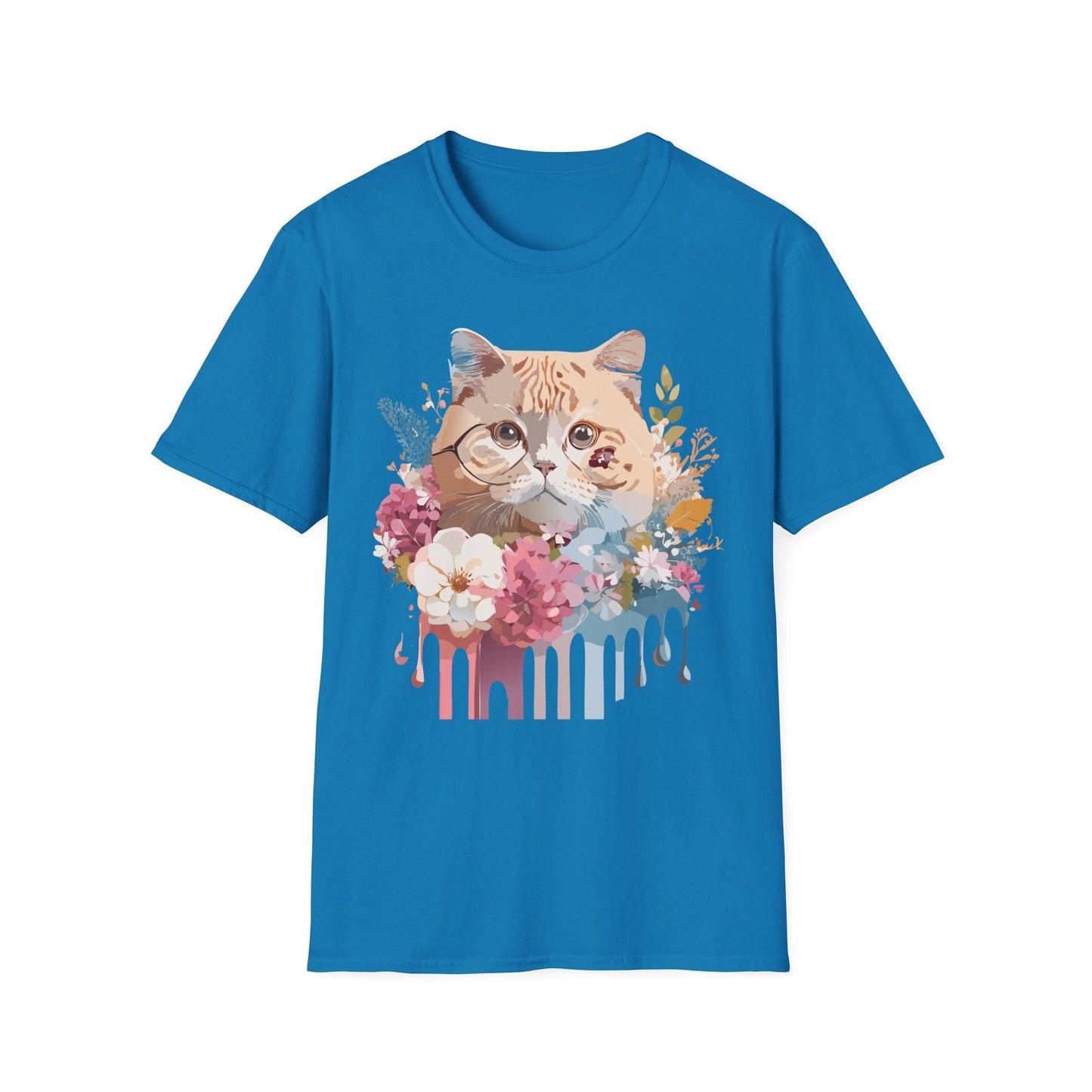 Cat Shirt Unisex Cat Tee Kitten Print Softstyle Gildan 64000