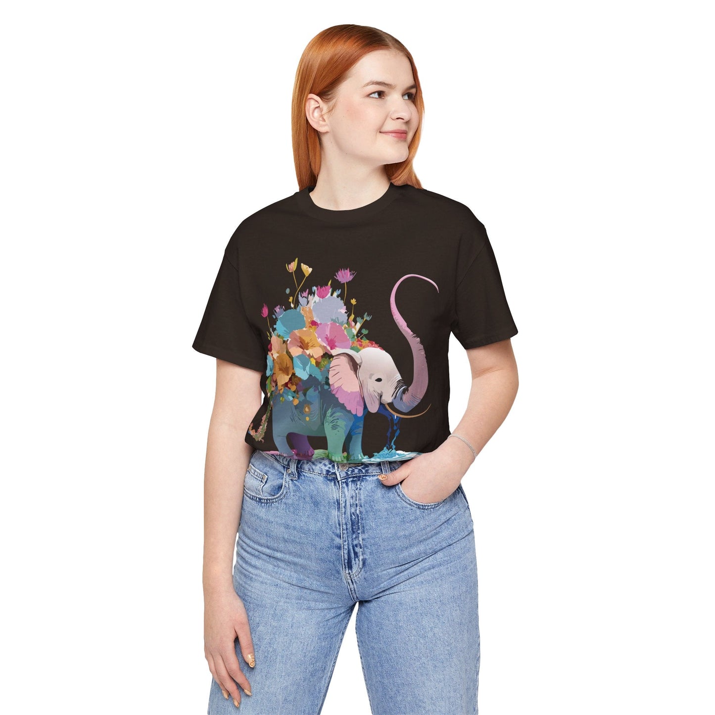 Elephant Graphic T Shirt Unisex Vintage Inspired Art Tee Adelpha Short Sleeve Artwork