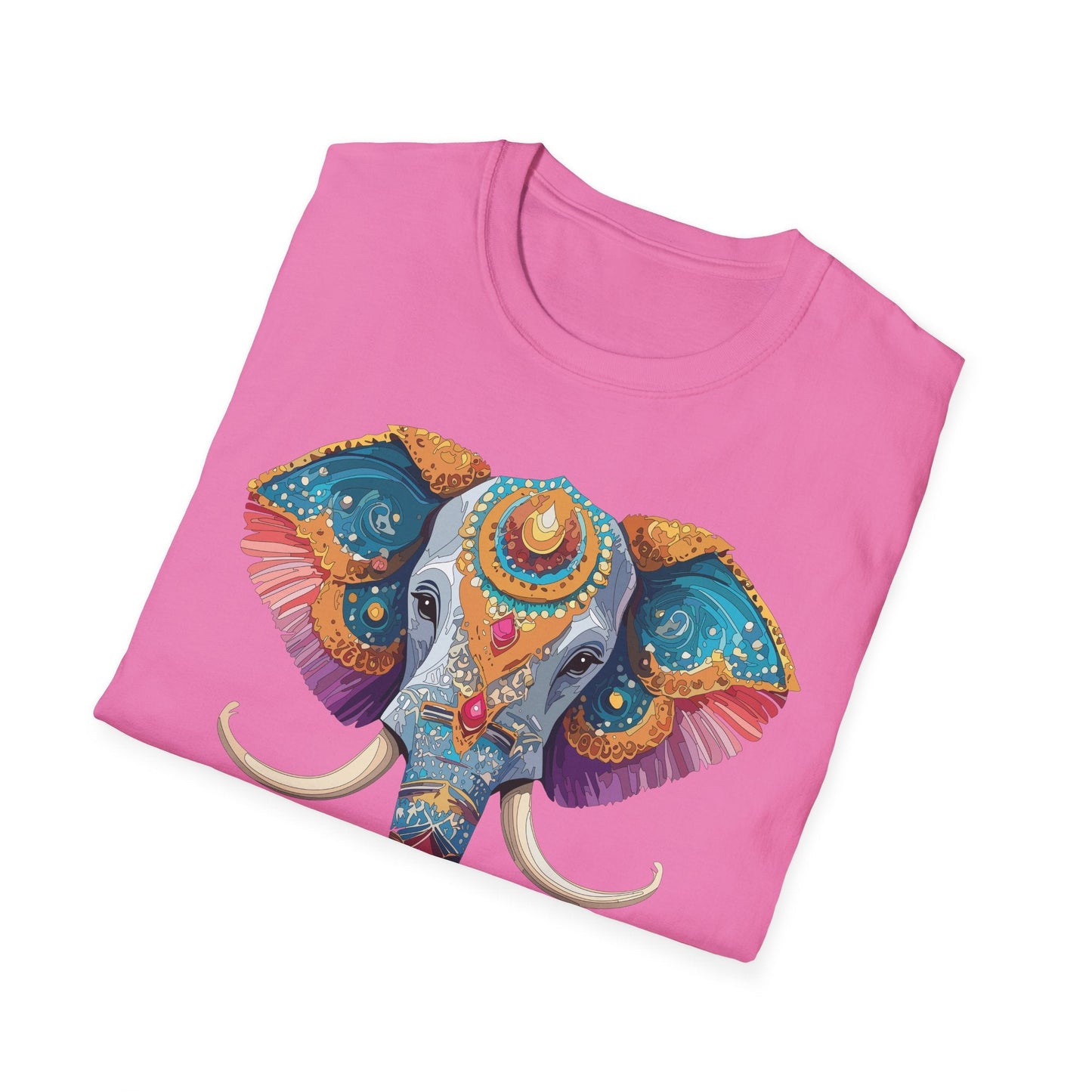 Elephant Shirt Unisex Elephant Tee Softstyle Cotton Gildan 64000 Animal Tee Graphic Elephant Tee