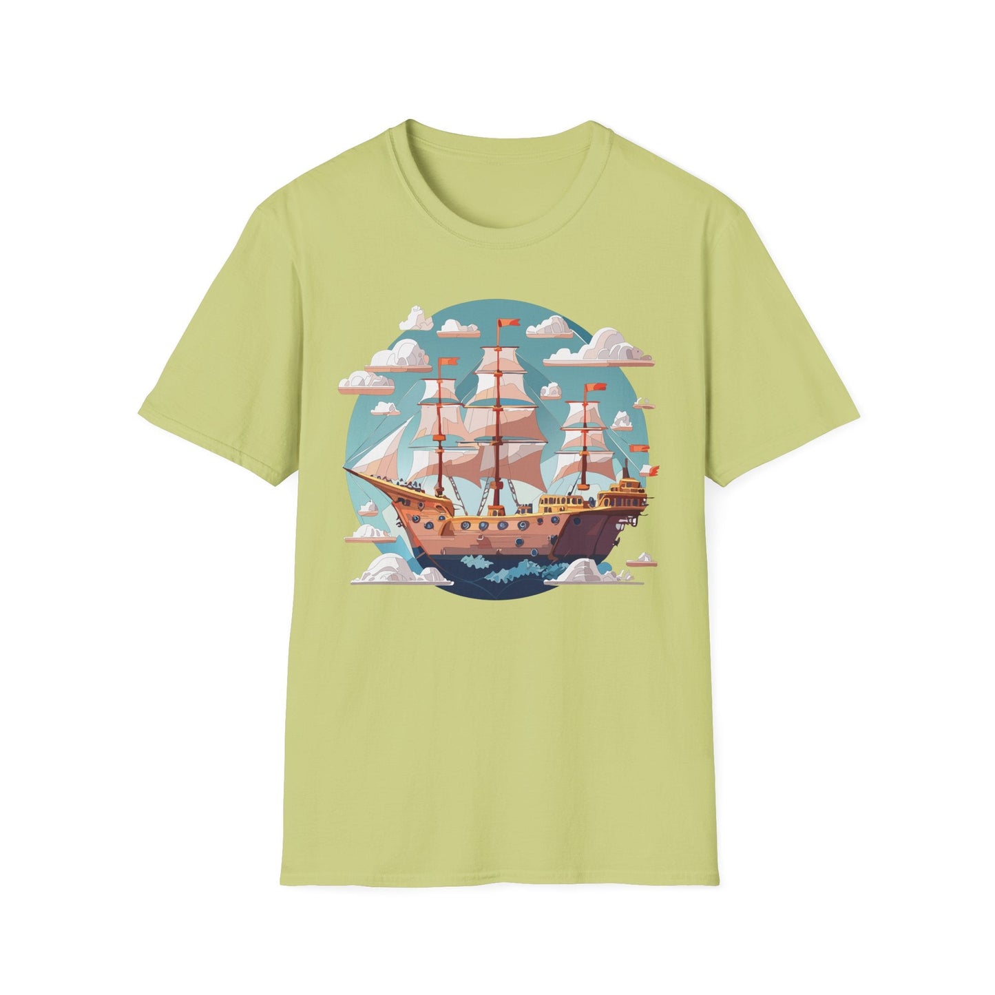 Unisex Ship Frigate Vessel T Shirt Softstyle 64000 Cotton Tee Ultimate Everyday Comfort