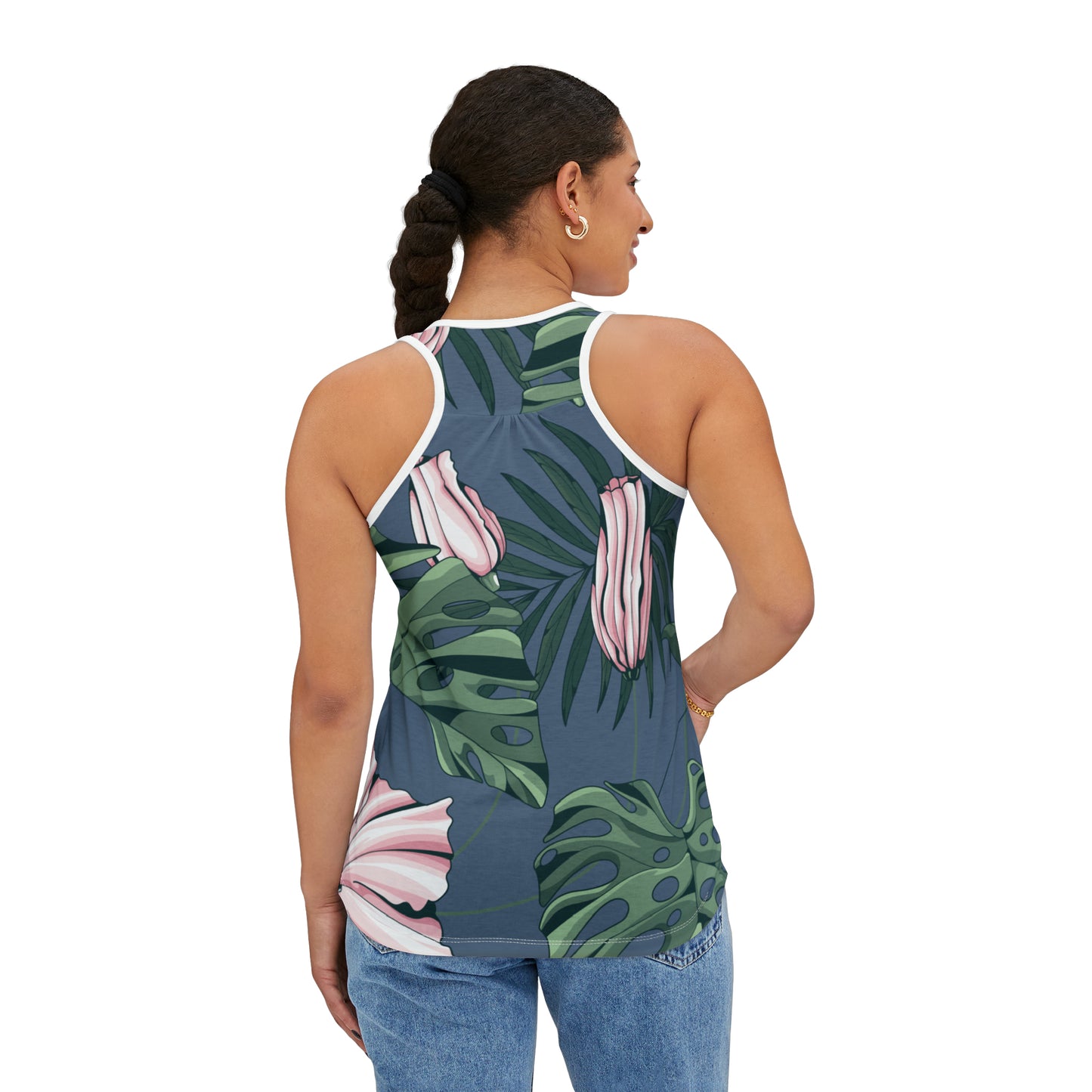 Camiseta de tirantes de verano con estampados florales