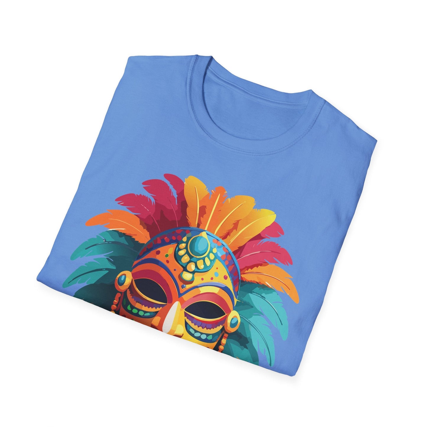 Mask Graphic Unisex Cotton Masquerade Design Artwork Tee 5