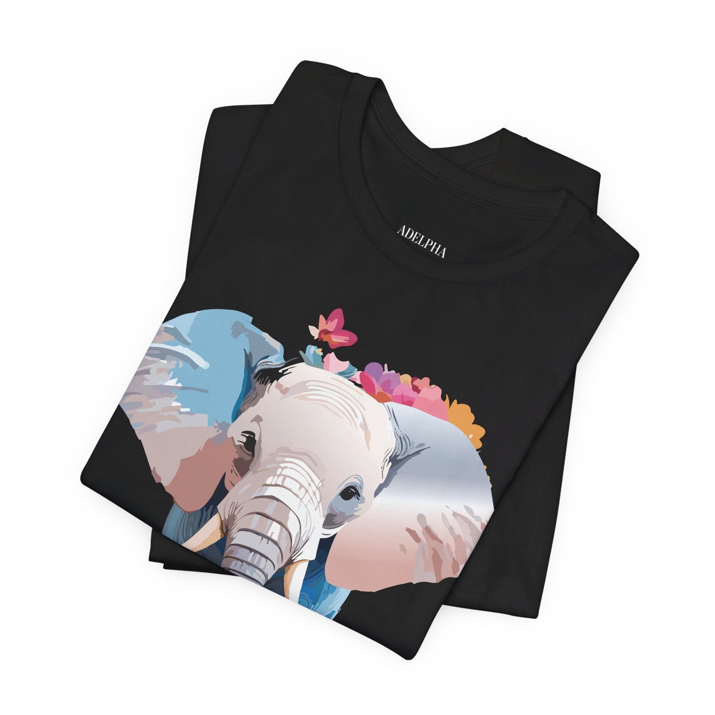Elephant Graphic Tee Unisex Short Sleeve by Adelpha Premium Vintage Inspired Artwork