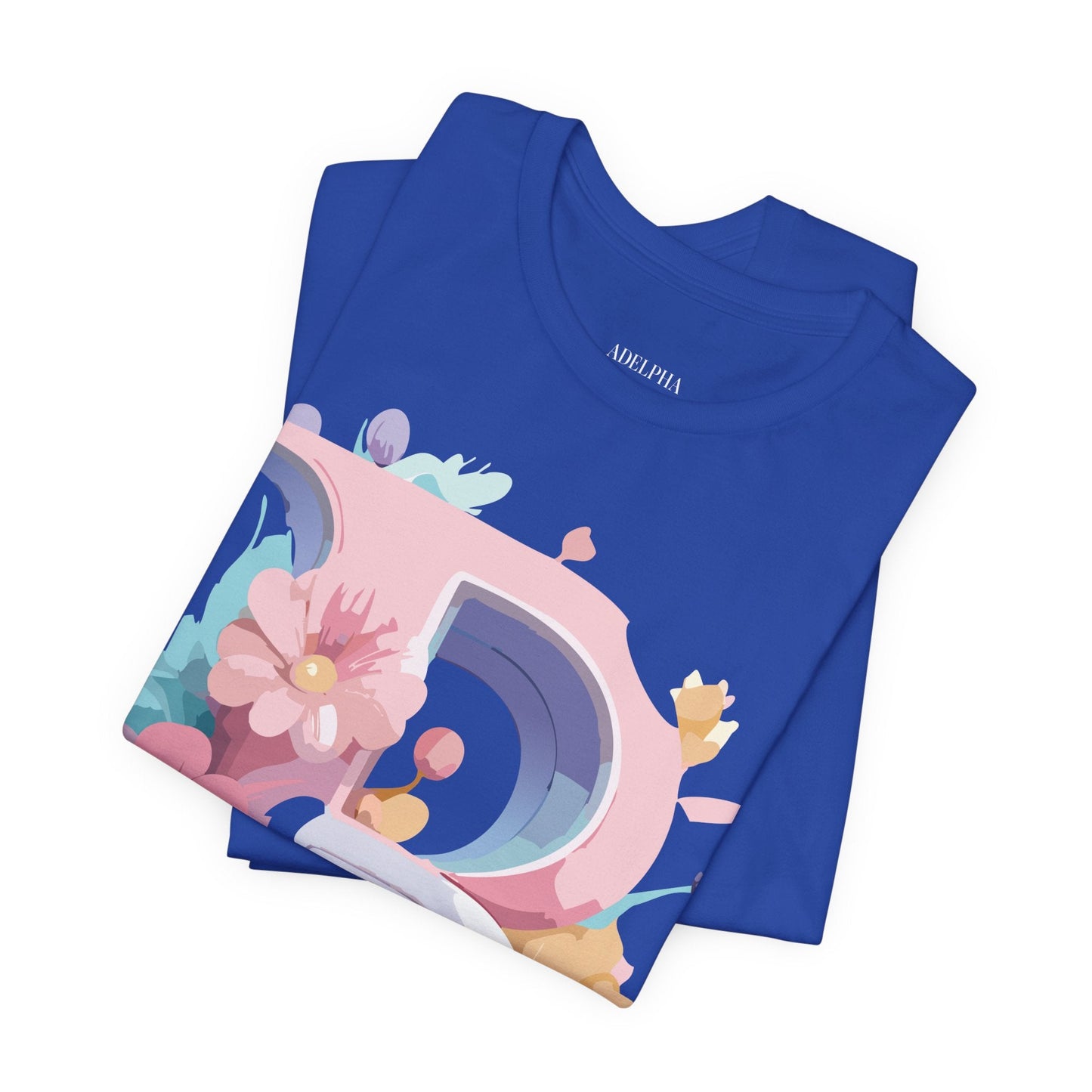 Letter B Shirt Graphic Tee Unisex Vintage Inspired Artwork Adelpha Art Design Short Sleeve