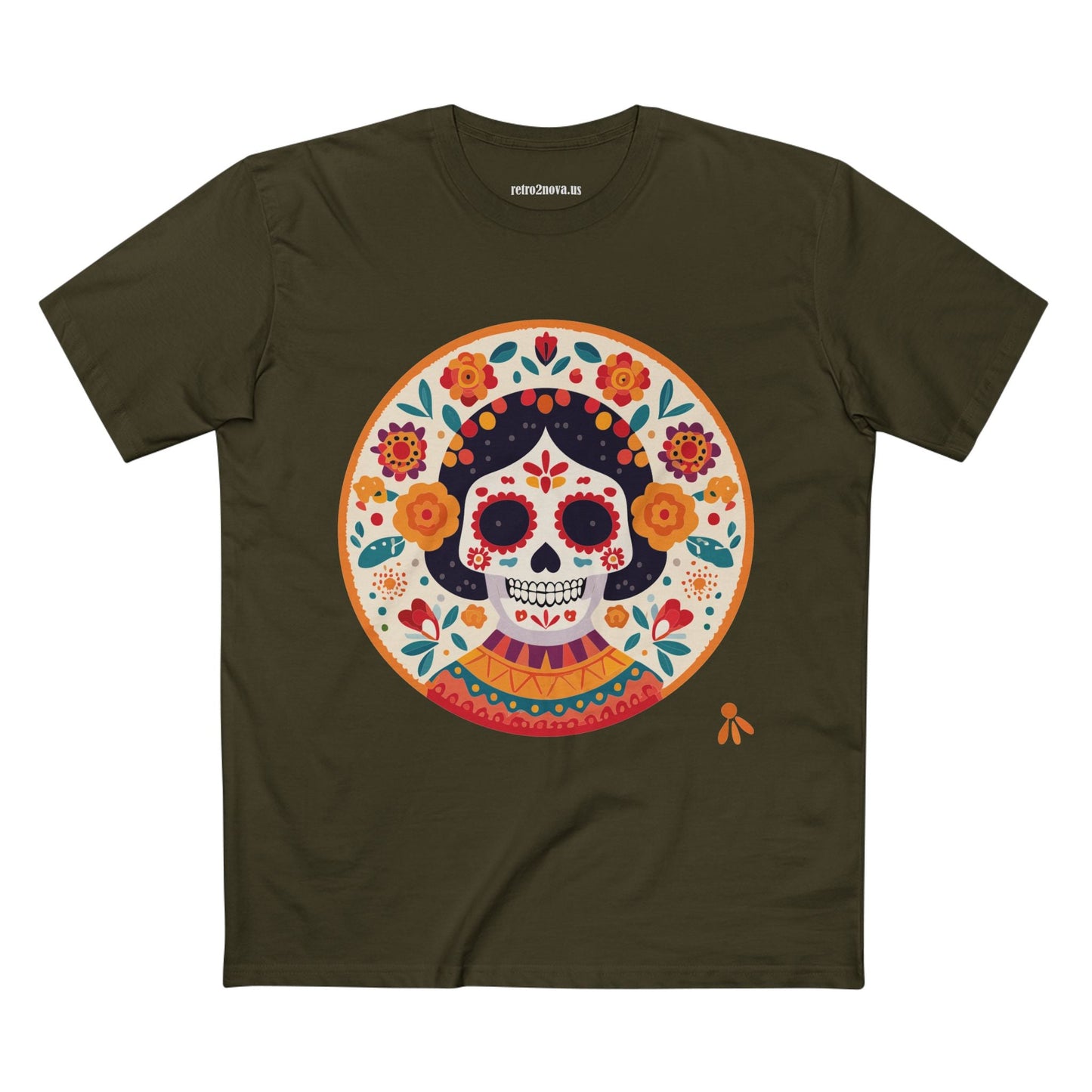 Skull Shirt Unisex Skeleton Tee Premium Cotton With Original Art Design Retro2Nova SS52