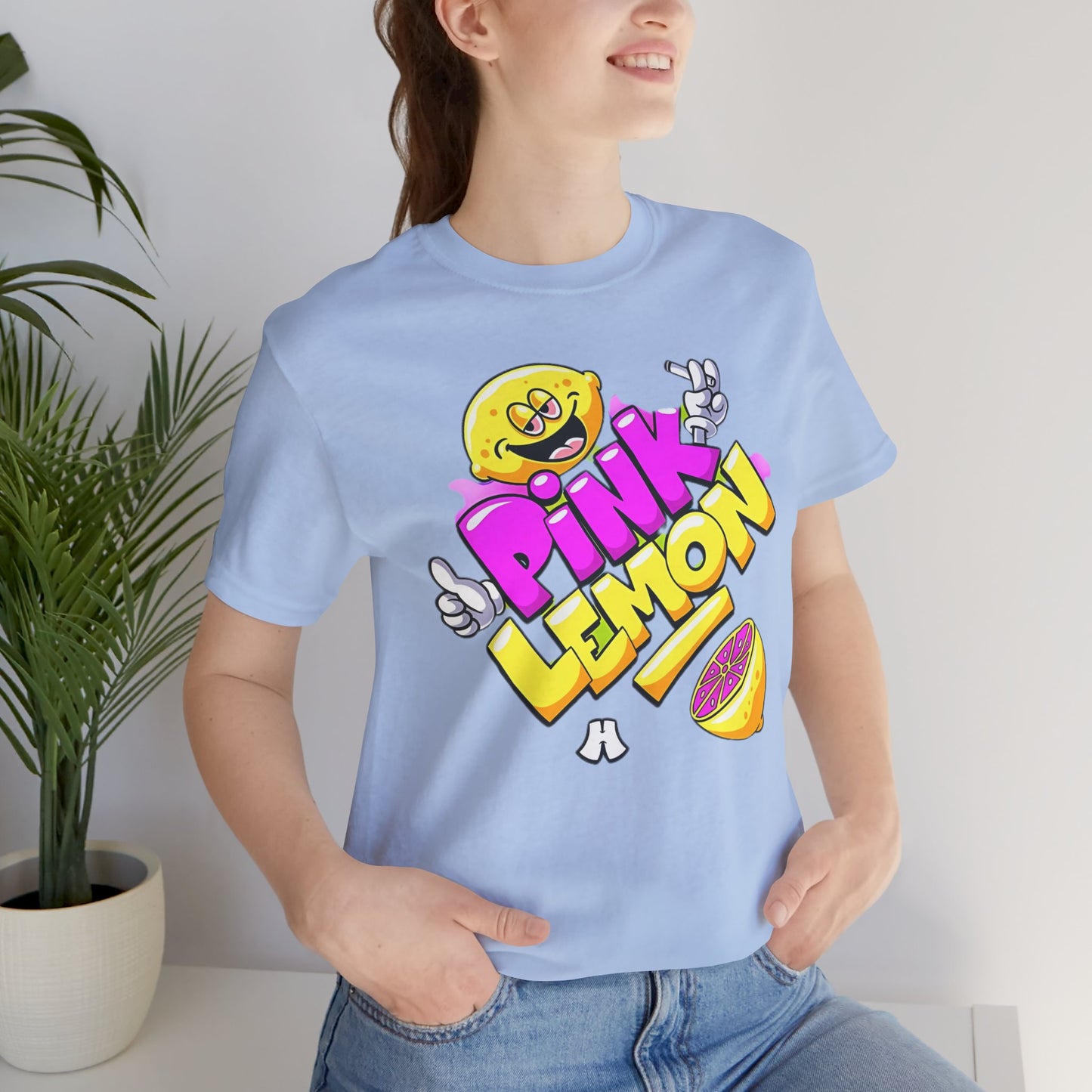 Lemon Graphic Tee, Graphic T-Shirt, Funny Lemon Shirt, Cute Cartoon Tees, Art T-Shirt, Art Design Tees