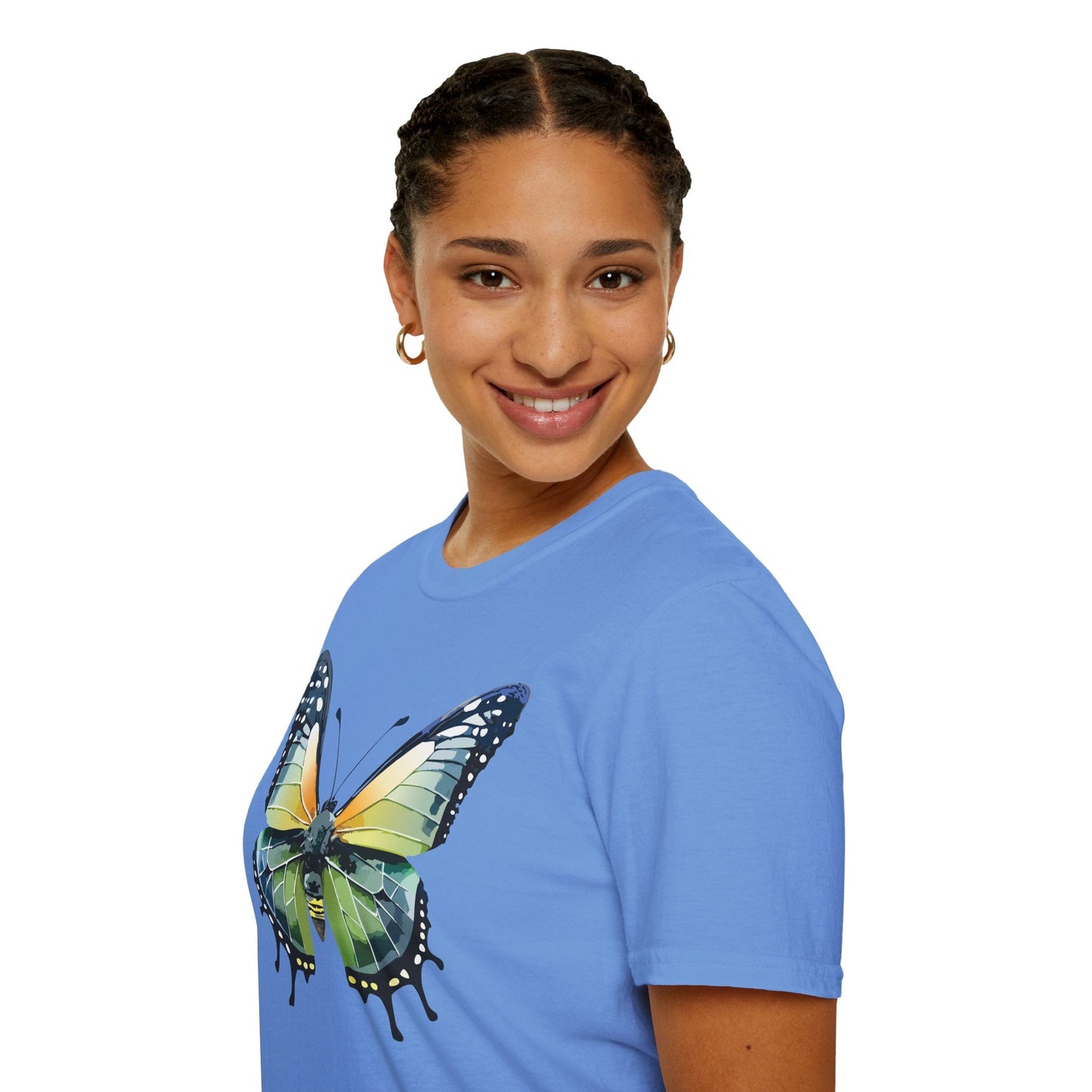 Butterfly Shirt Unisex Softstyle Gildan 64000 Monarch Butterfly Graphic Tee For Men And Women