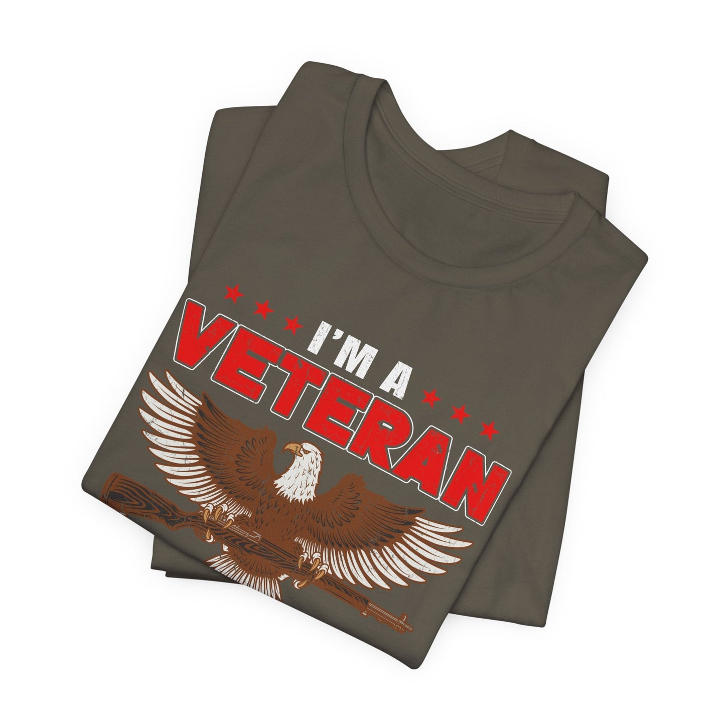 Army Veteran Patriotic Graphic Design Unisex Cotton T-Shirt v35