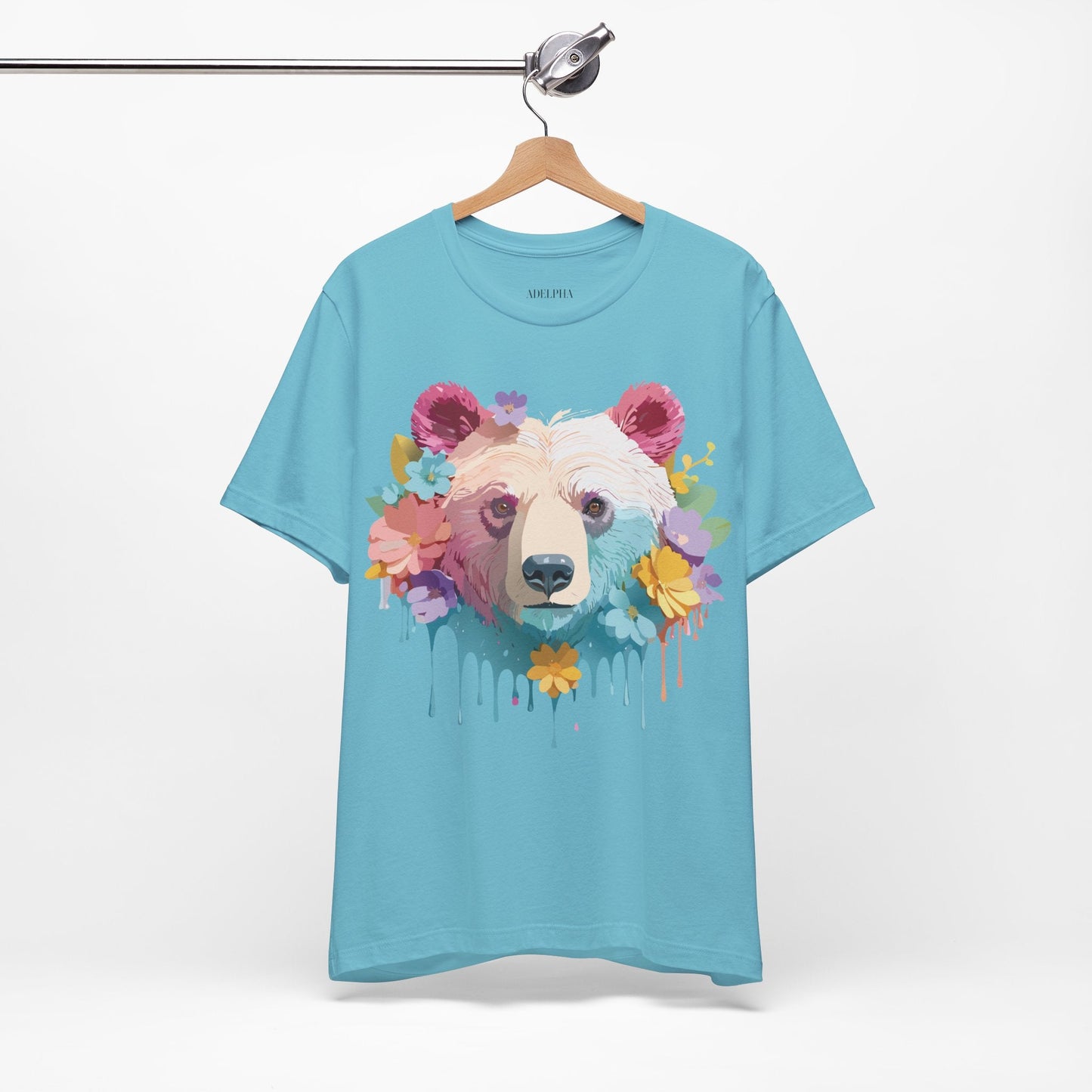 Bear Graphic Tee By Adelpha Unisex Short Sleeve Shirt Vintage Inspired Artwork