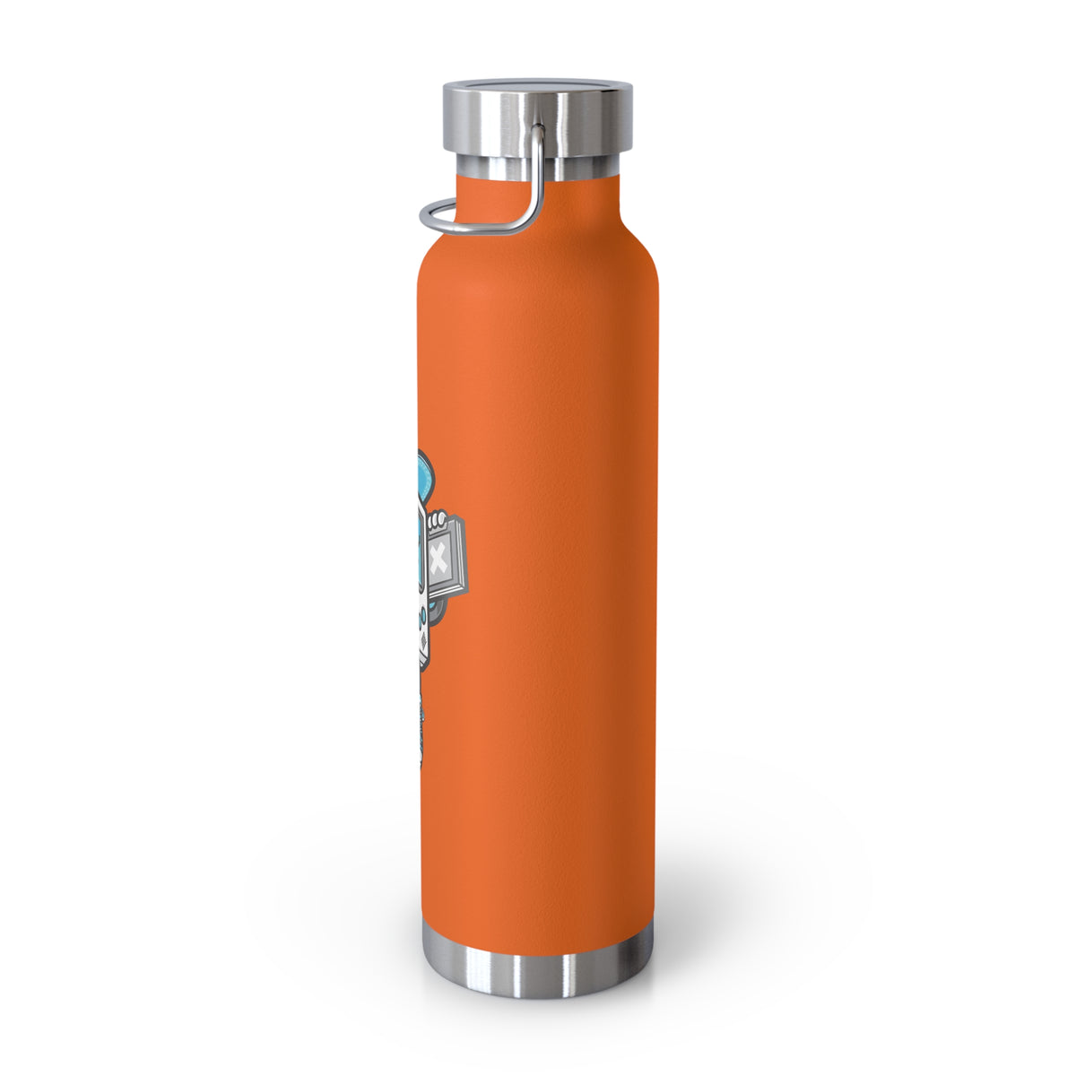22oz Copper Insulated Water Bottle with Cartoon Design - CV82
