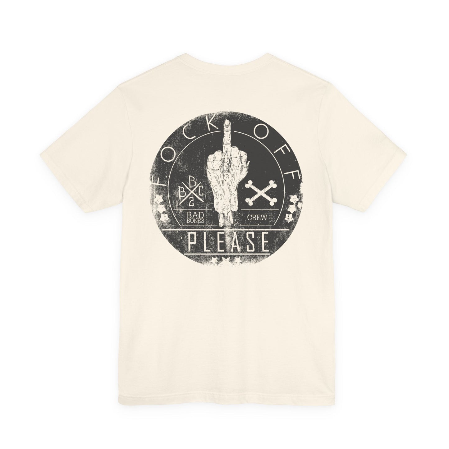 Middle Finger Skull Graphic Design Unisex Cotton T-Shirt A-11