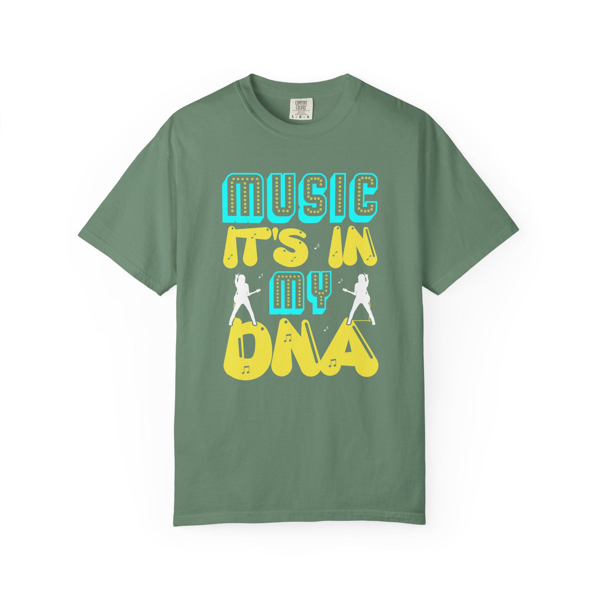 Music Its In My DNA T-Shirt Retro Music Graphic Unisex Cotton Tee 074