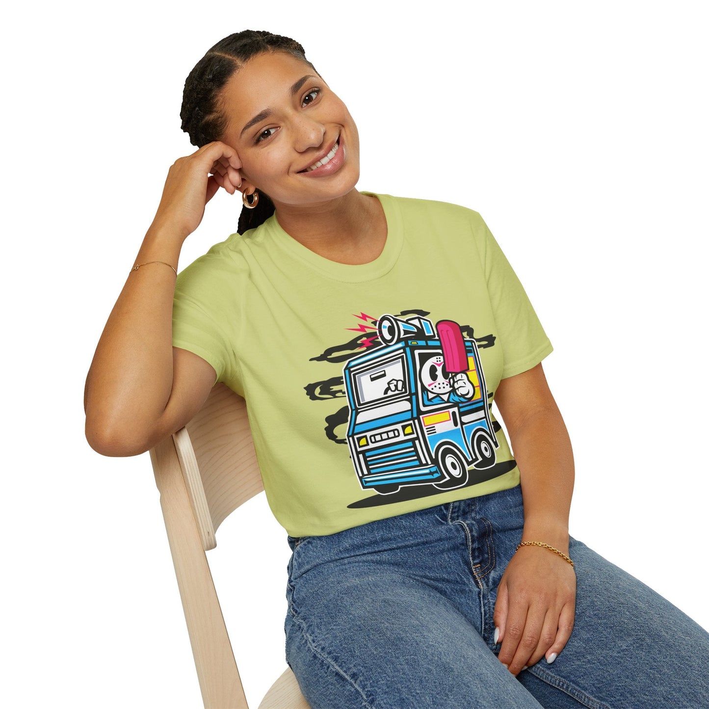 Cartoon T Shirt Animation Tee Funny Unisex Softstyle Gildan 64000 100 Percent Ring Spun Cotton