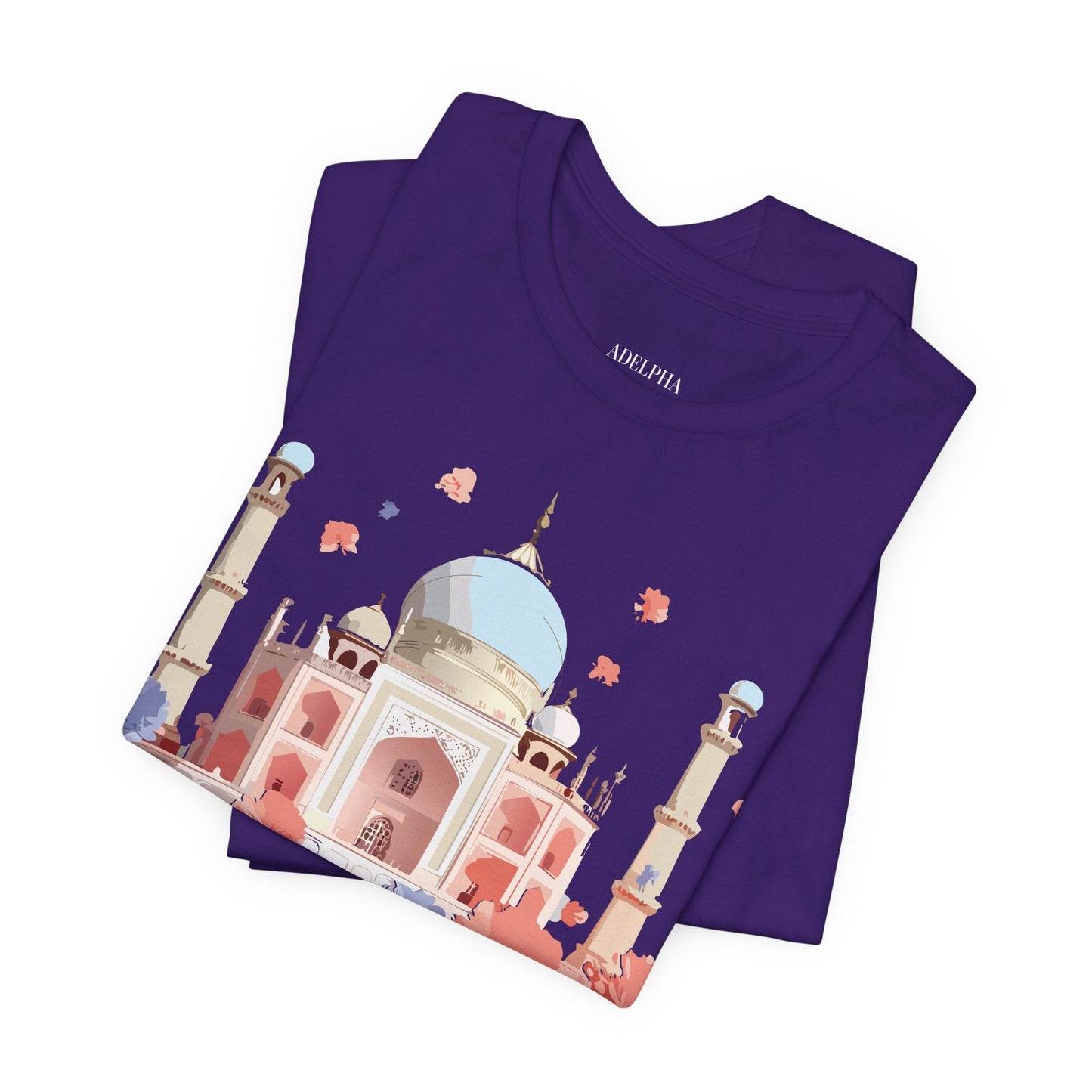 Taj Mahal Graphic Tee Unisex Short Sleeve Shirt By Adelpha Vintage Inspired Artwork