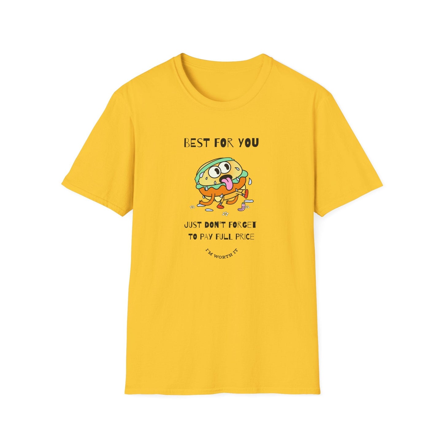 Funny Food T Shirts Unisex Softstyle Tee Gildan 64000 100 Percent Ring Spun Cotton Comfortable Graphic Tee