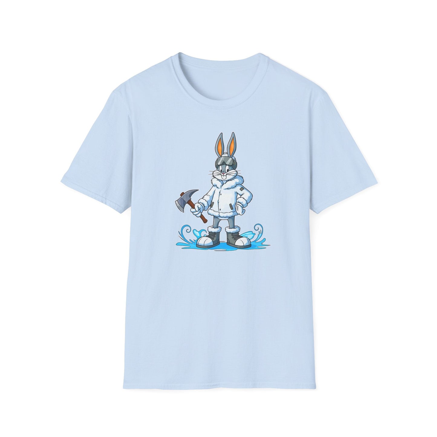 Bugs Bunny T Shirt Unisex Cartoon Animation Graphic Tee Softstyle Short Sleeve By Gildan 64000