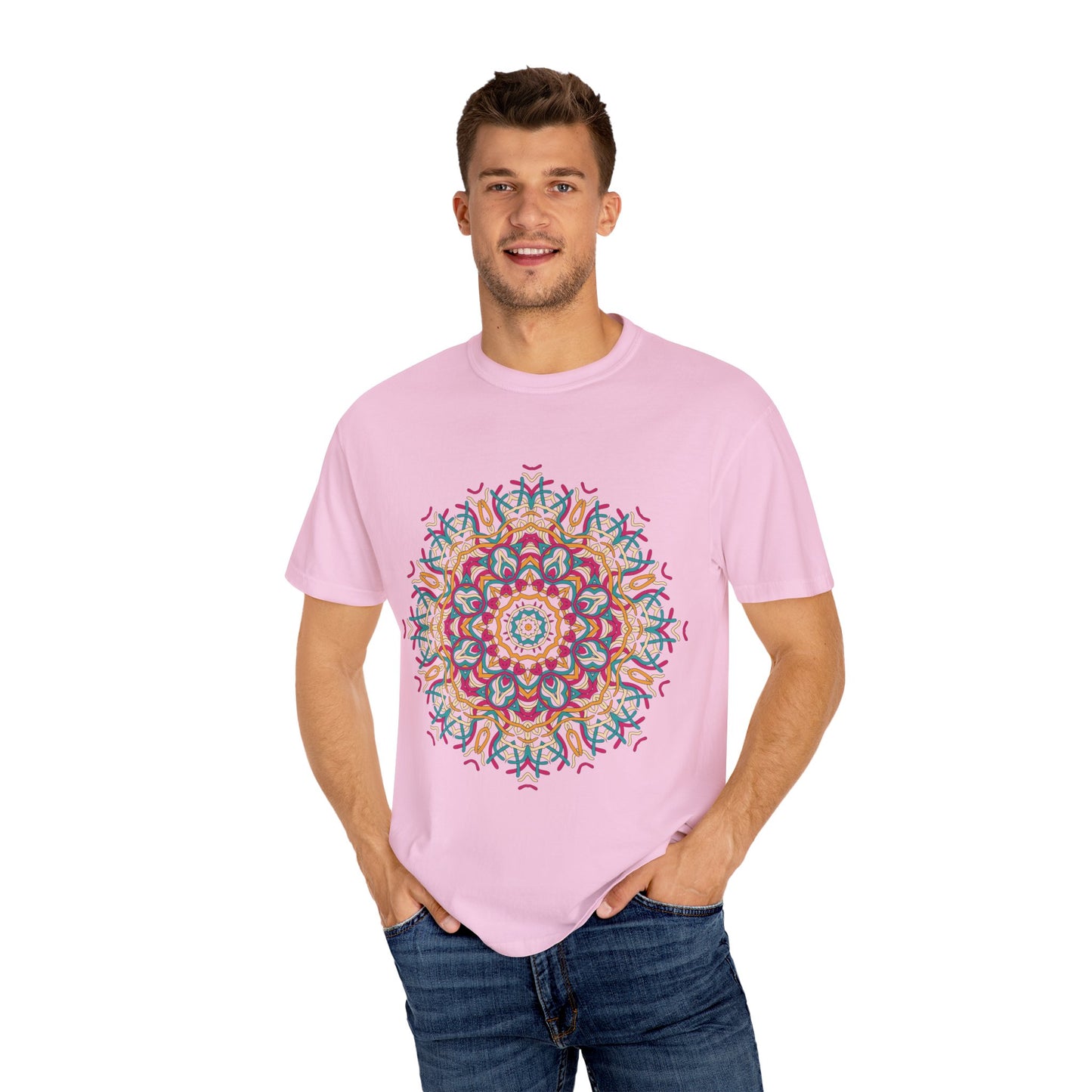 Unisex-T-Shirt mit abstraktem Print