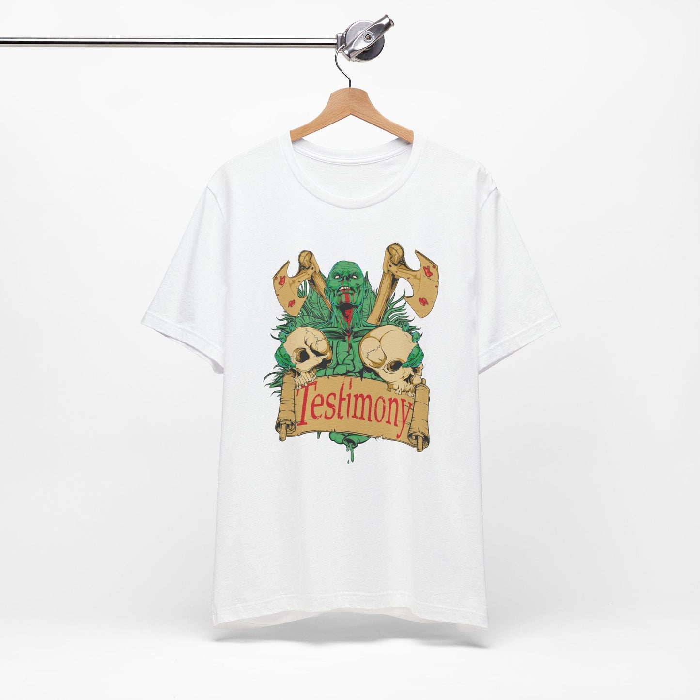 Cthulhu Skull Axes Testimony Tee Lovecraft Horror Mythos Shirt Art-42