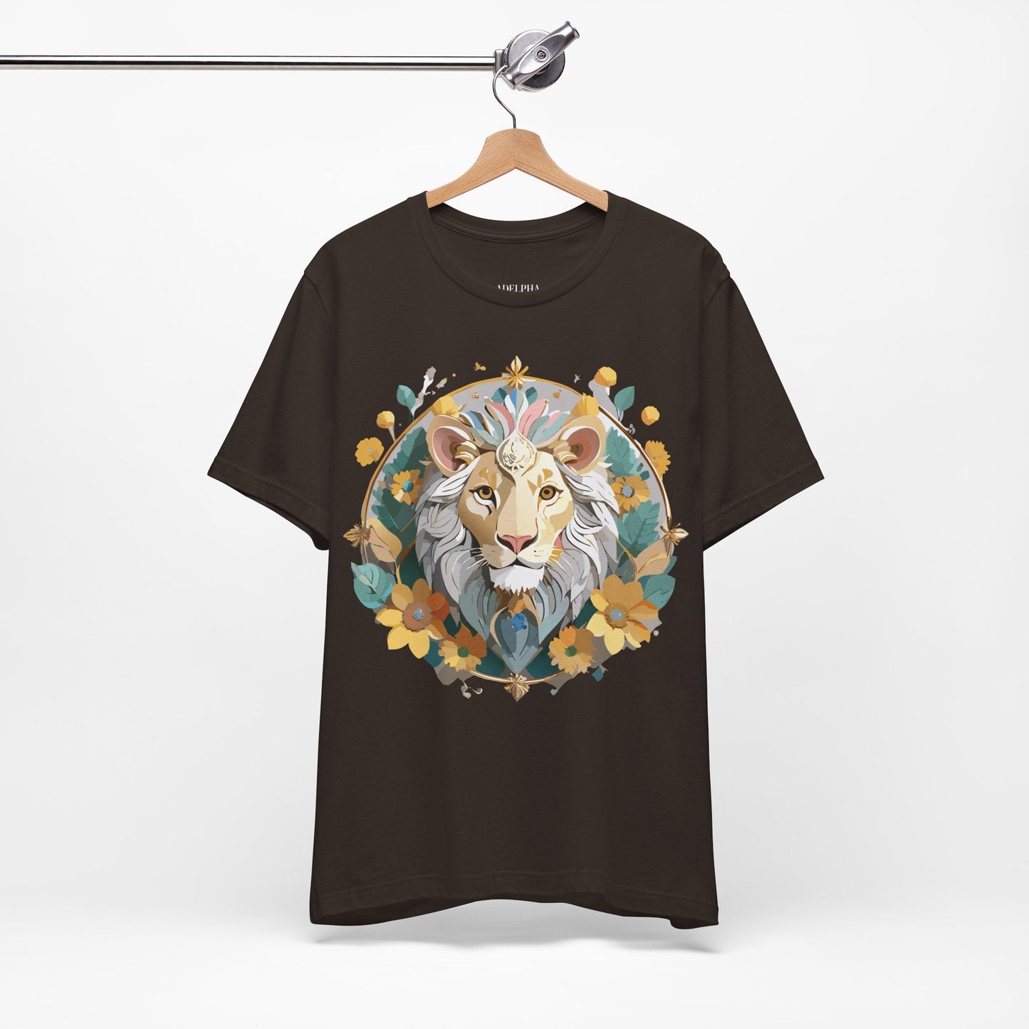 Medallion Graphic Unisex 100 Cotton Vintage Animal Medal Artwork Tee 58
