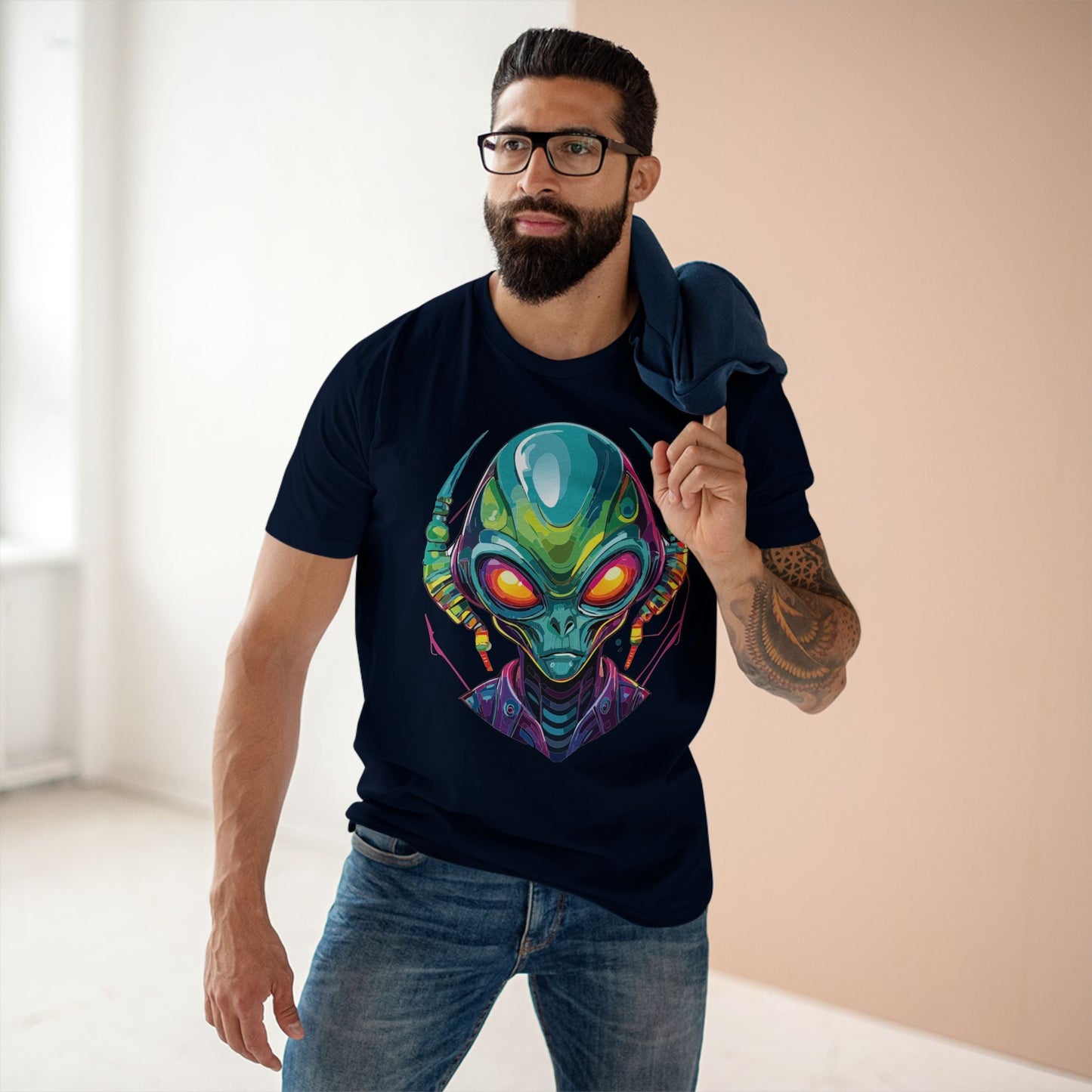 Aliens Graphic Unisex 100 Cotton Staple Tee 14