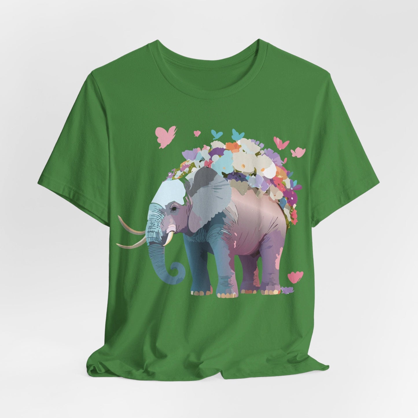 Elephant Shirt Graphic Tee Unisex Vintage Inspired Art Design By Adelpha Original Artwork