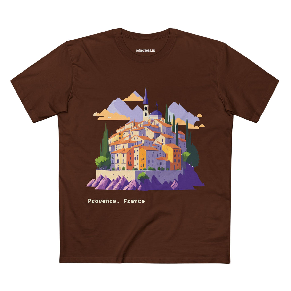 Provence France Village Illustration Tee | Travel Souvenir Shirt