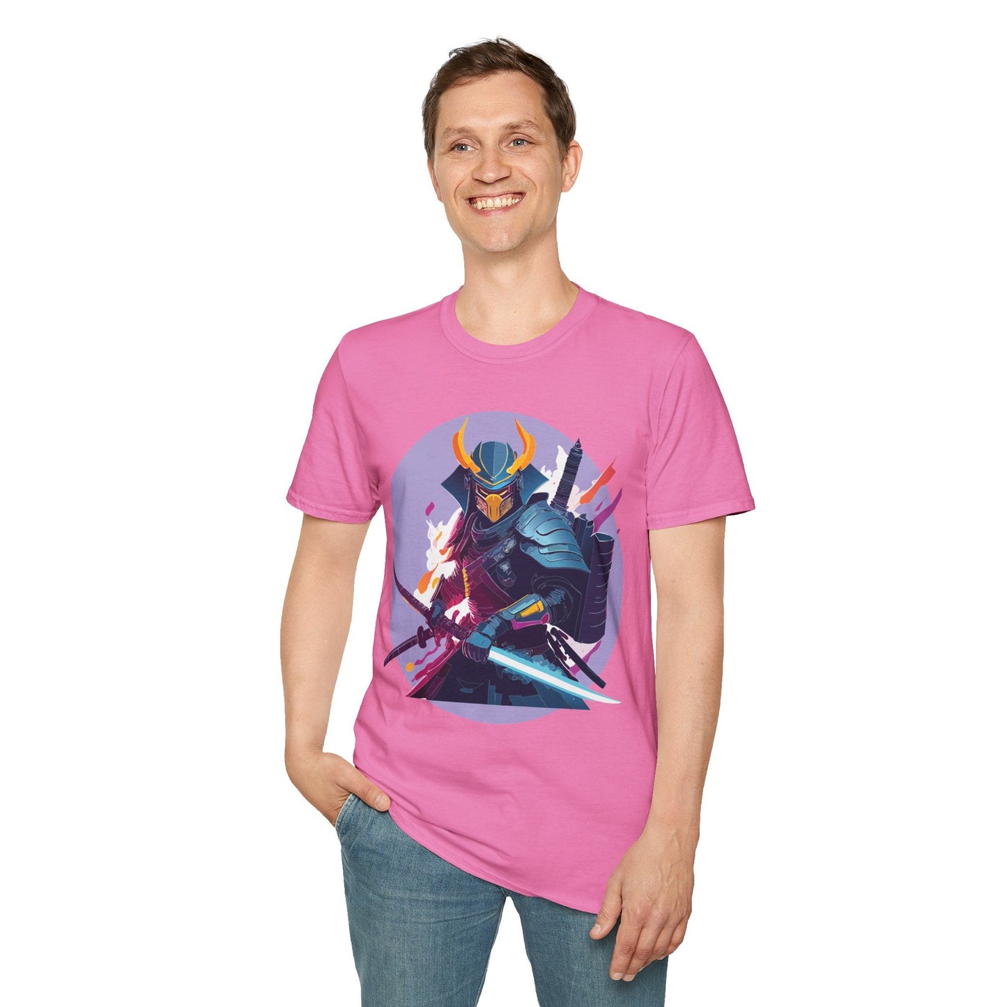 Samurai Shirt Unisex Softstyle Tee 100 Percent Ring Spun Cotton Comfortable Everyday Wear