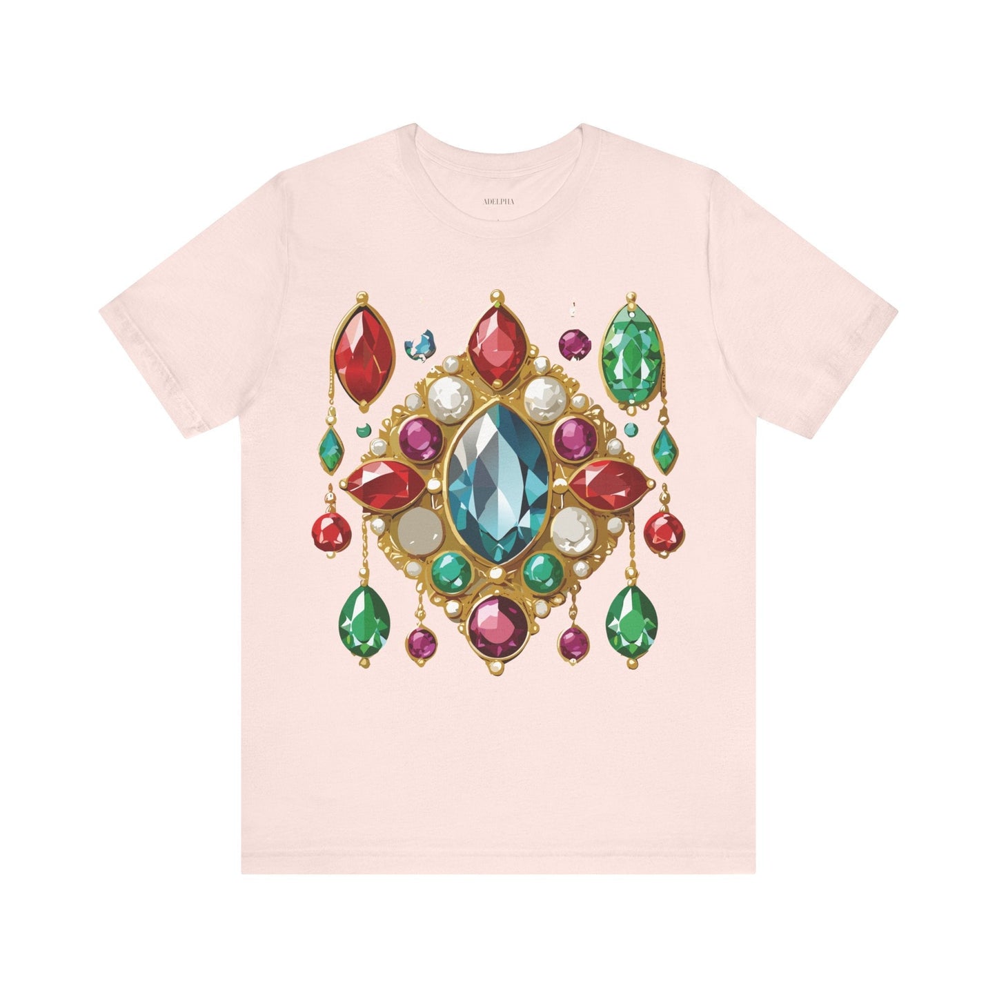 Jewelry Graphic Unisex 100 Cotton Vintage Treasure Art T-Shirt 44