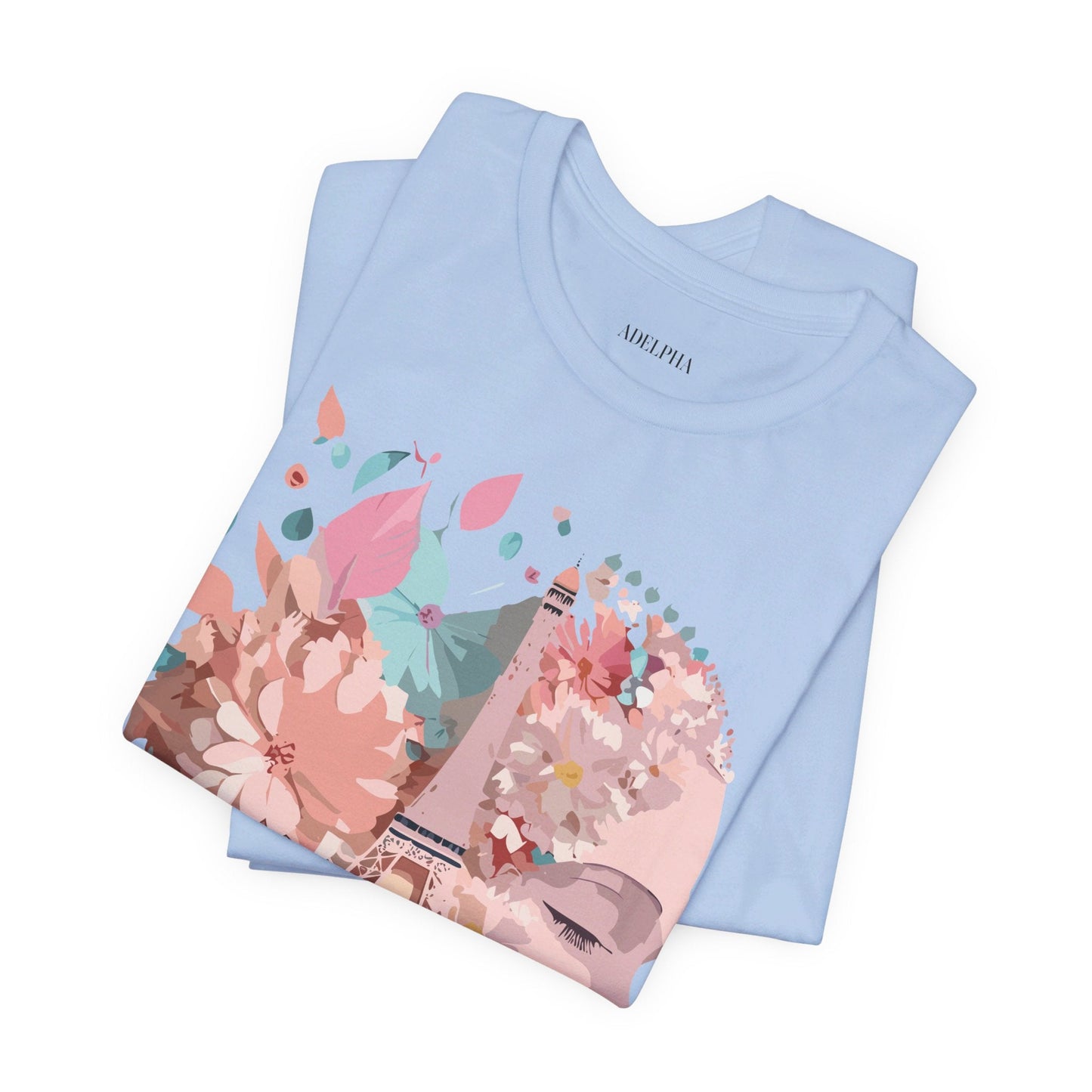 Paris Tourist Shirt Unisex Graphic Tee Featuring Adelpha Vintage Art Design Premium Comfort