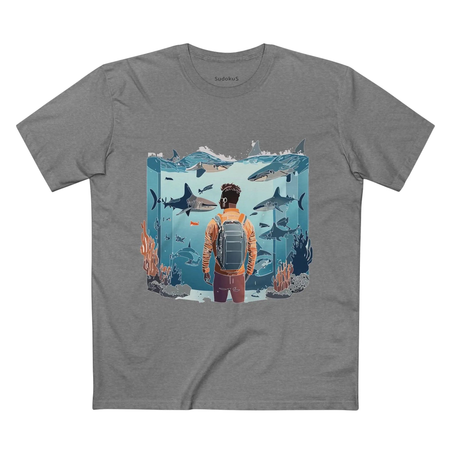 Ocean Coast Graphic Unisex 100 Cotton Staple Tee 6